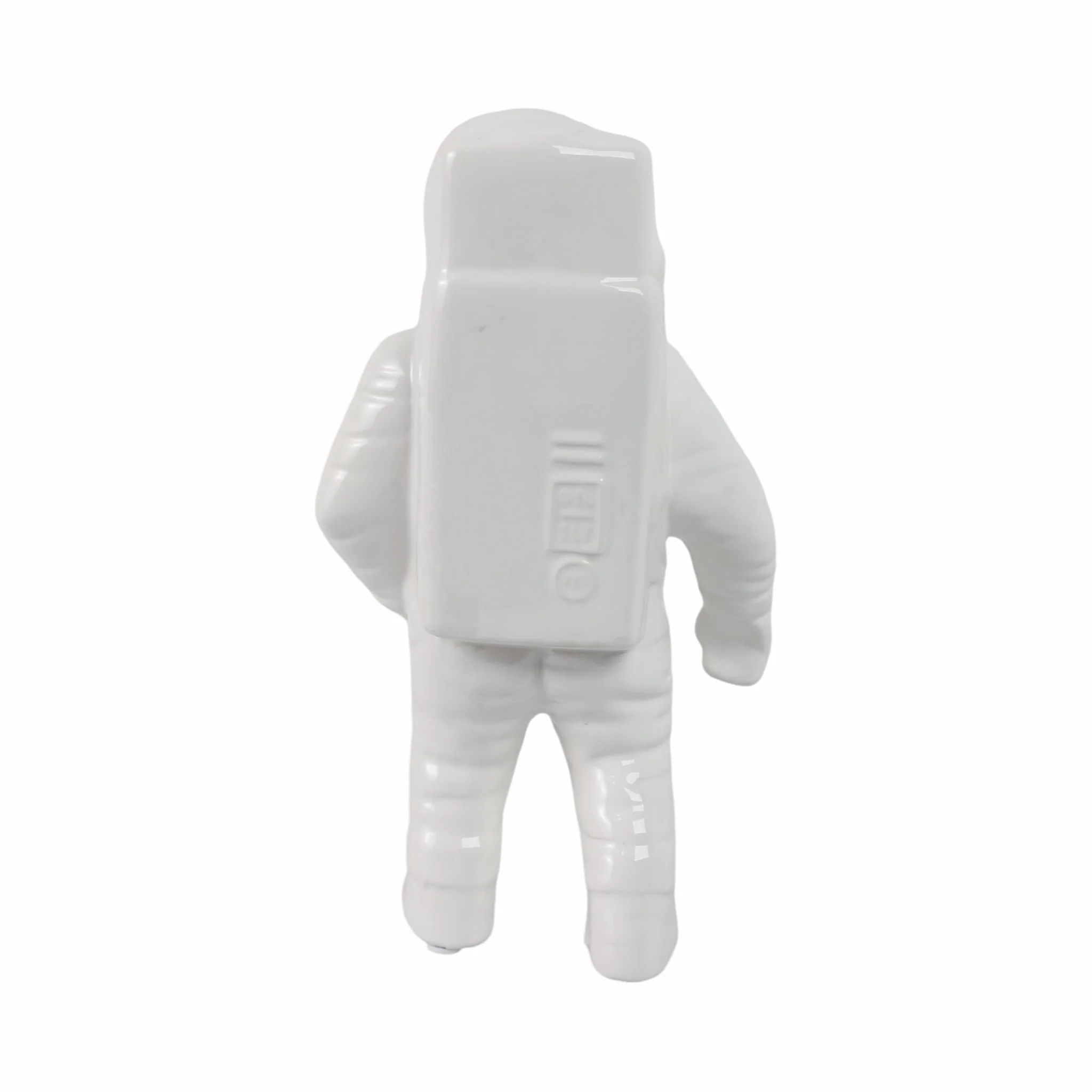11" Astronaut Statuette, White/gold - Image 4