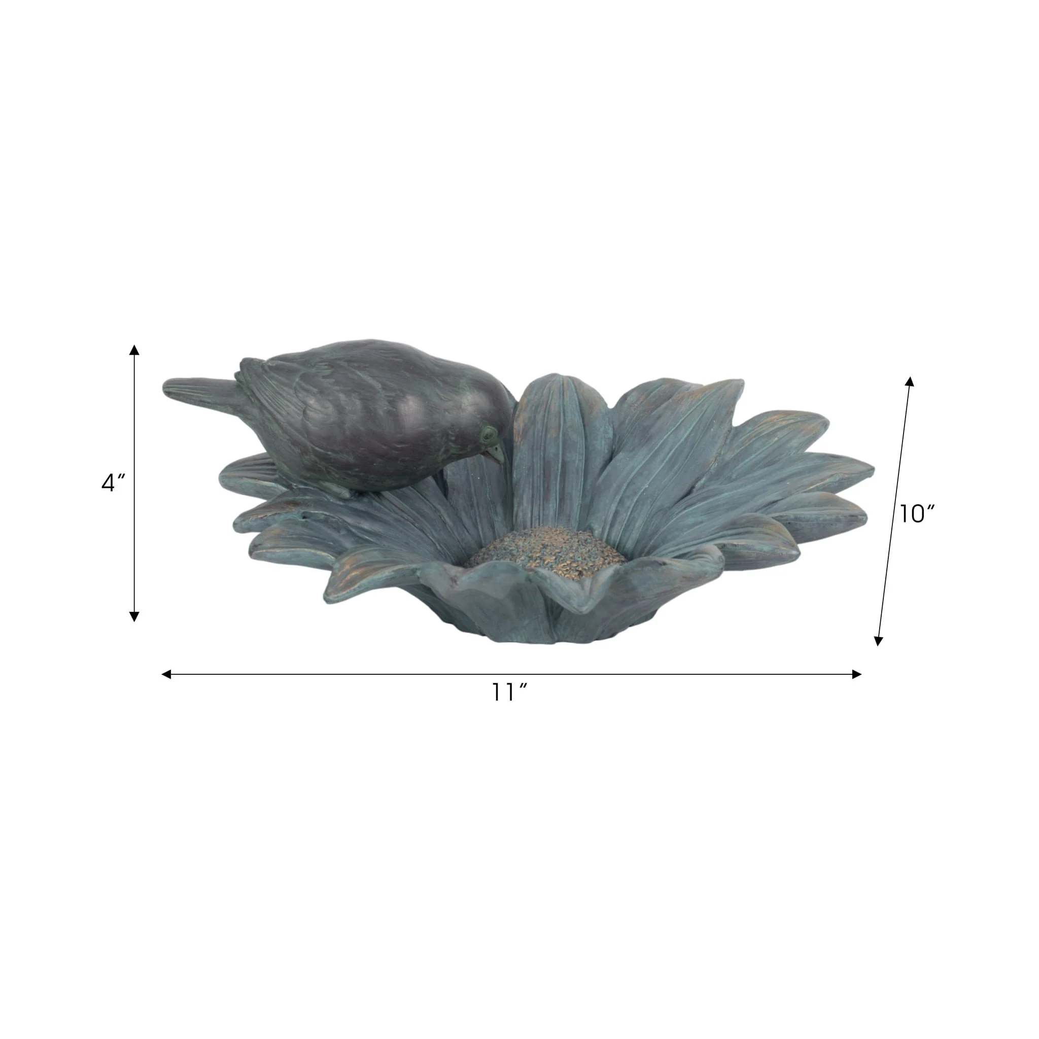 11" Daisy Bird Feeder, Blue - Image 8