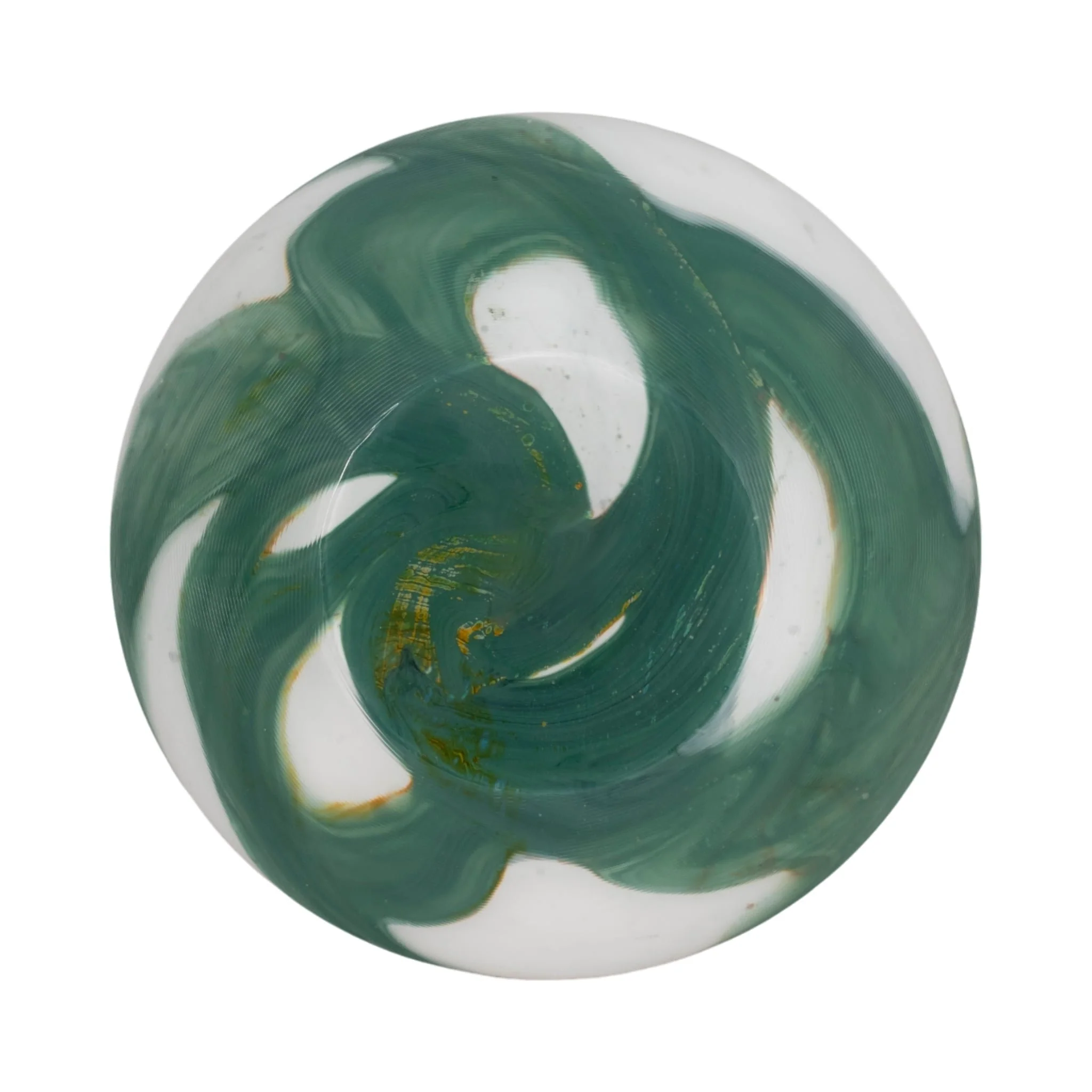 11" Ebb & Flow Bowl, Green/clear - Image 6