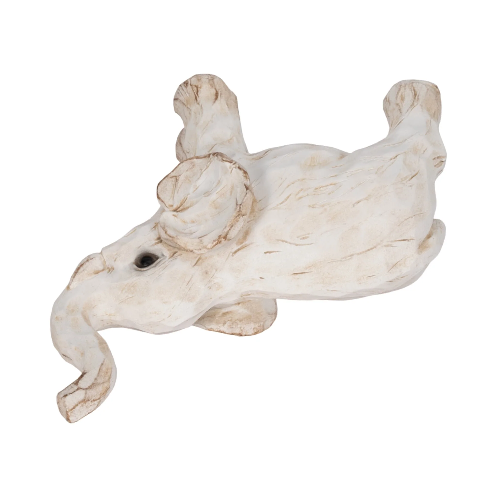 11" Elephant Figurine , White - Image 6