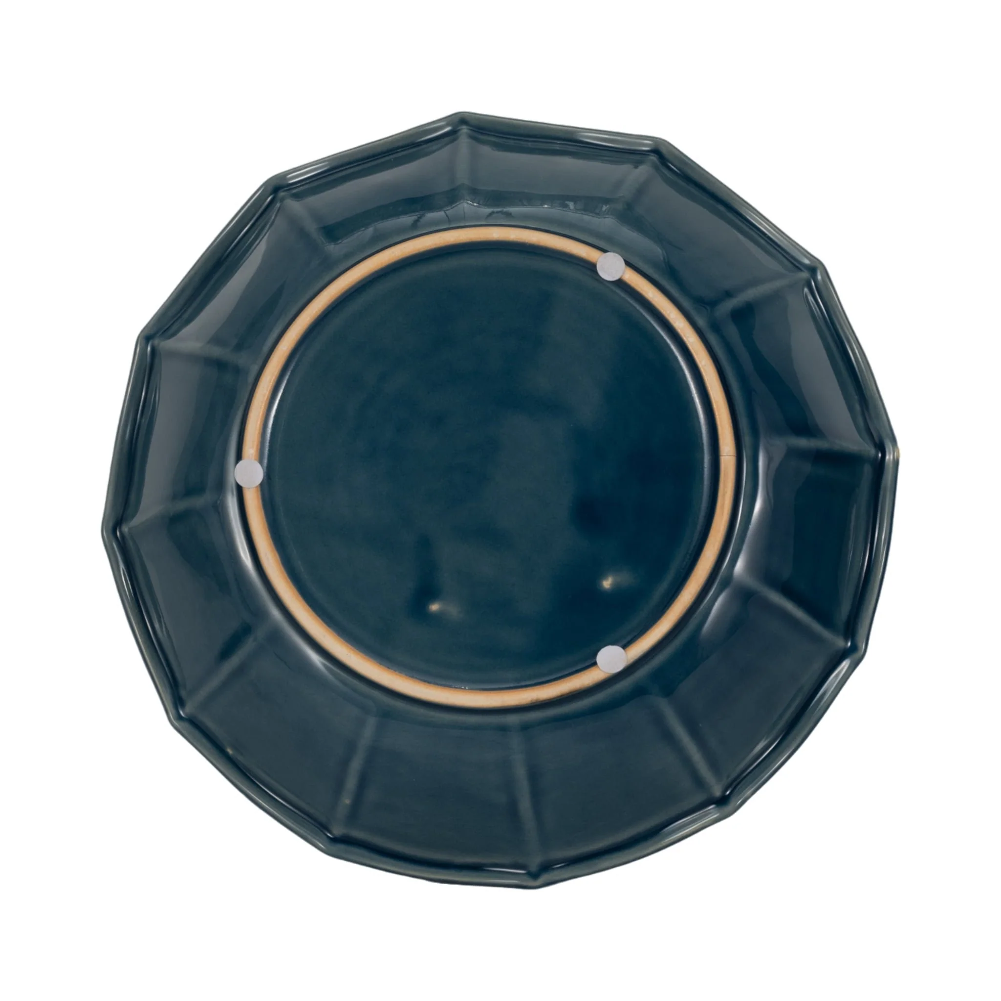 11" Flower Bird Bath, Blue - Image 6