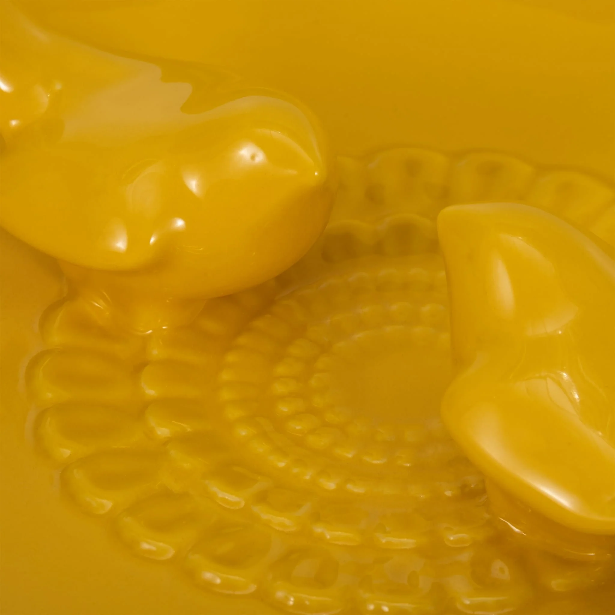 11" Flower Bird Bath, Yellow - Image 4