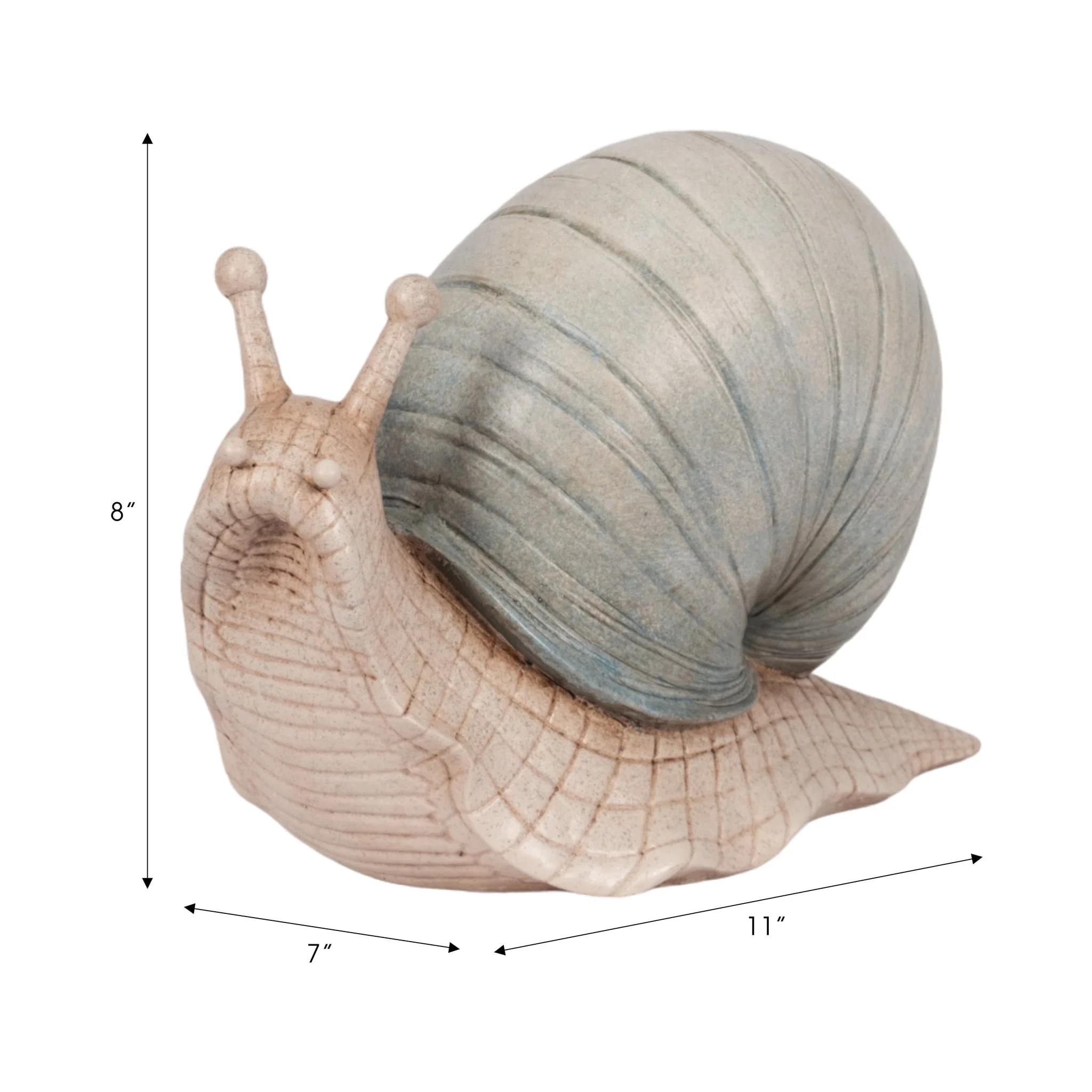 11" Garden Snail, Green - Image 9