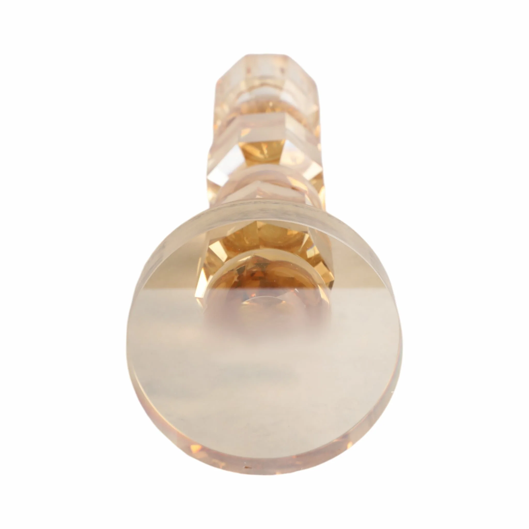 11" Geo Crystal Taper Holder, Amber - Image 5