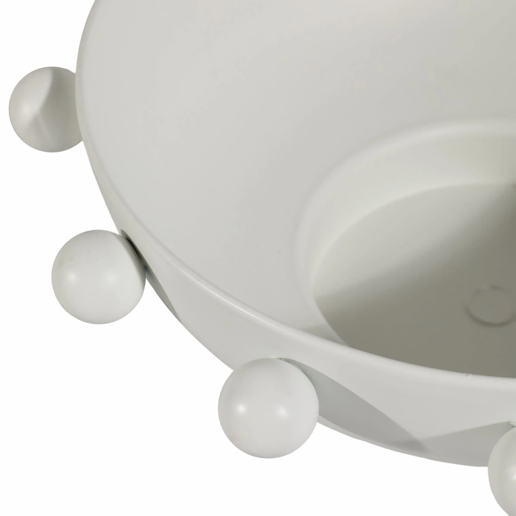 11" Hobnail Bowl, White - Image 3