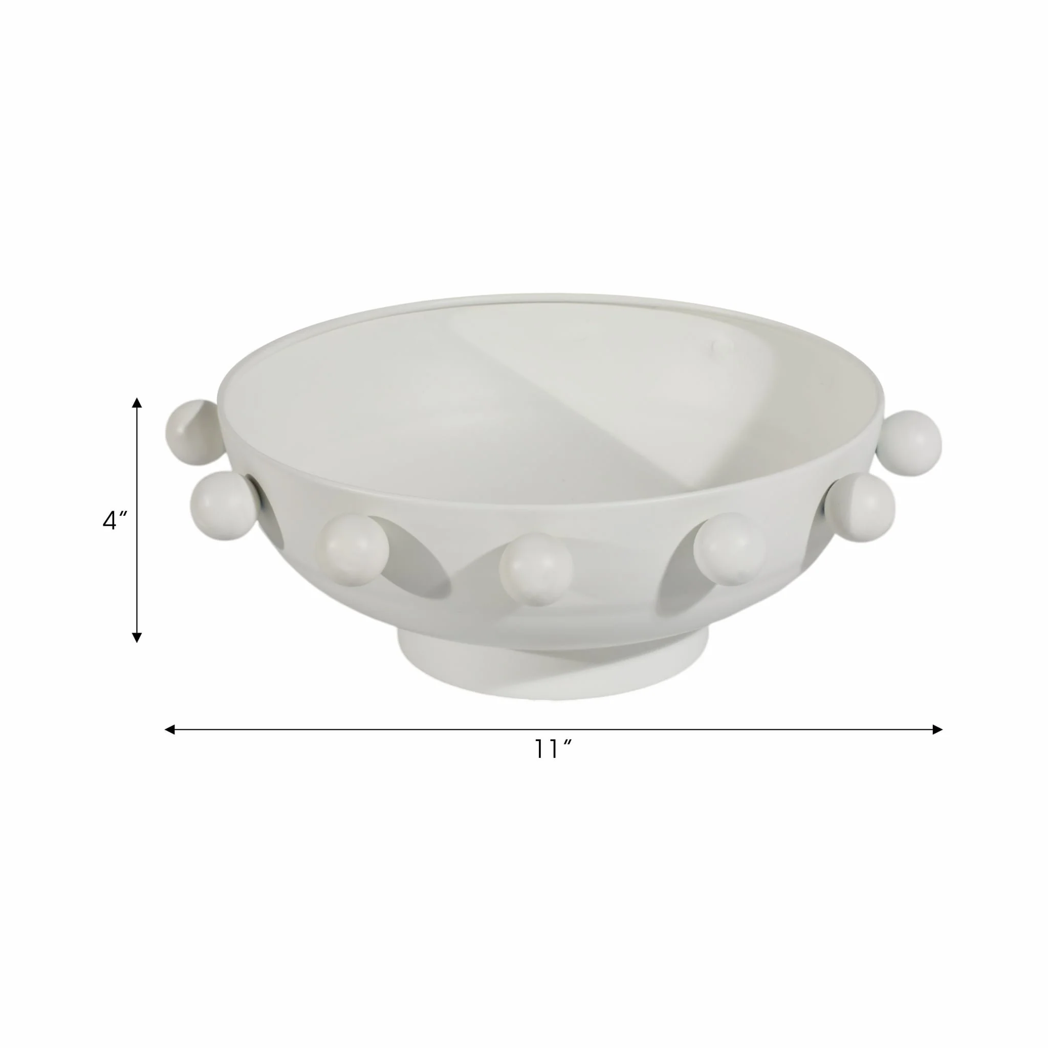 11" Hobnail Bowl, White - Image 7