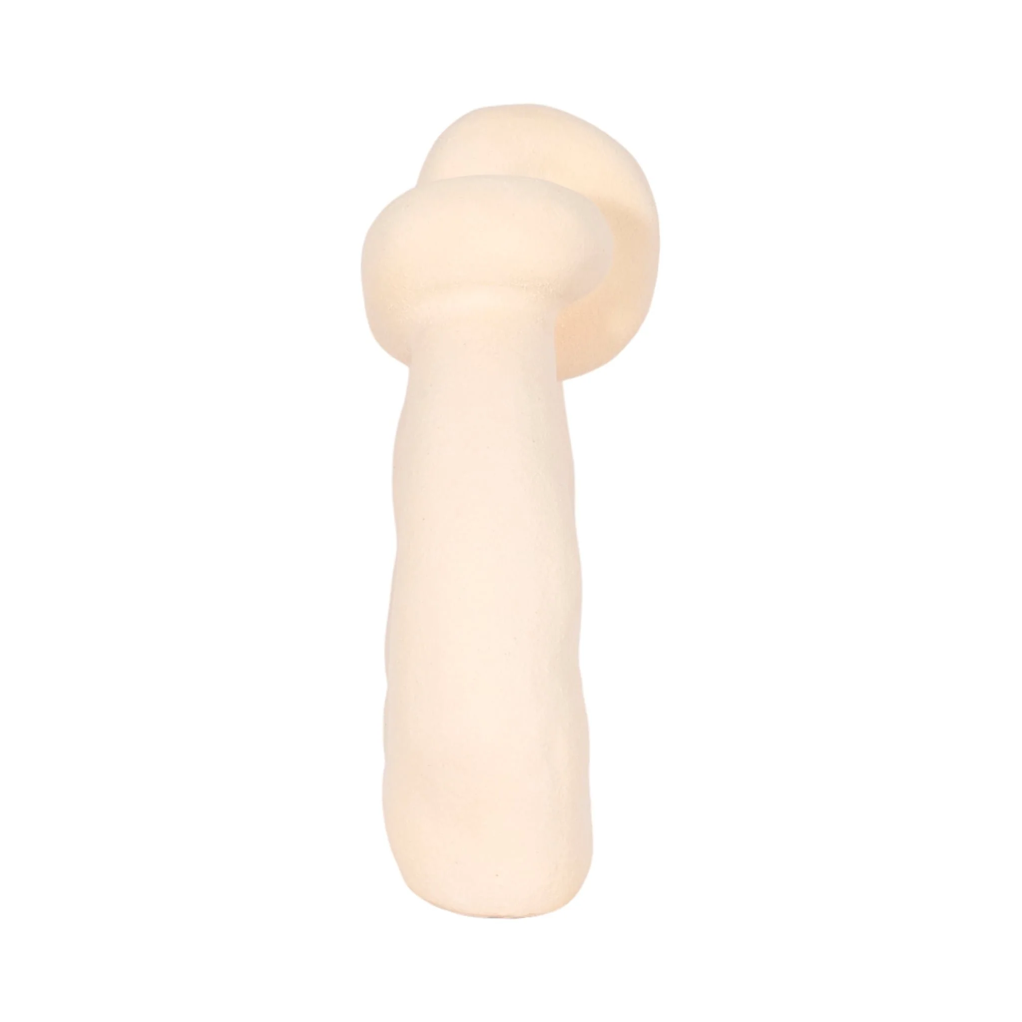 11" Knot With Open Cut-out Sand Glaze, Ivory - Image 3