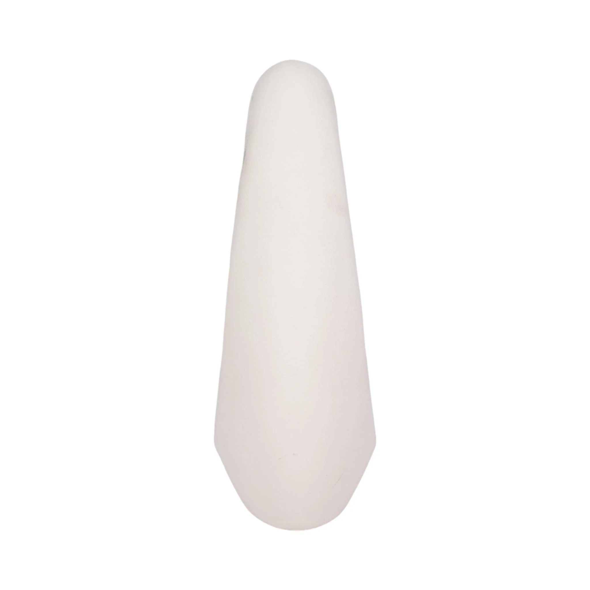 11" Lopsided Open Cut Out Vase Sand Texture, White - Image 4