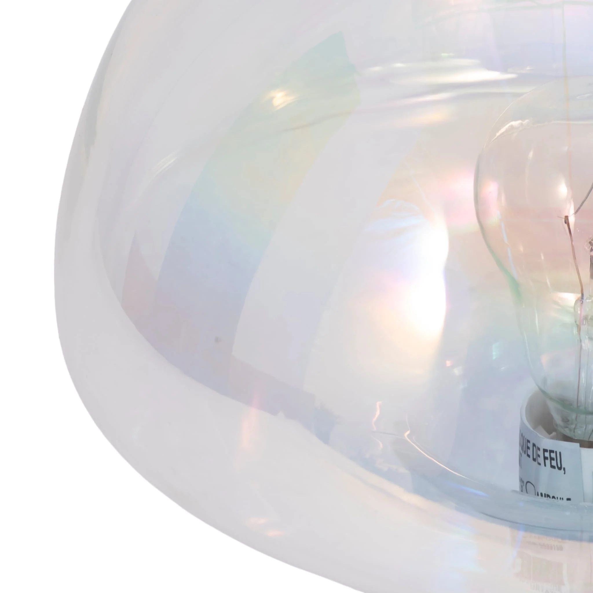 11" Luster Mushroom Lamp, Multi - Image 4