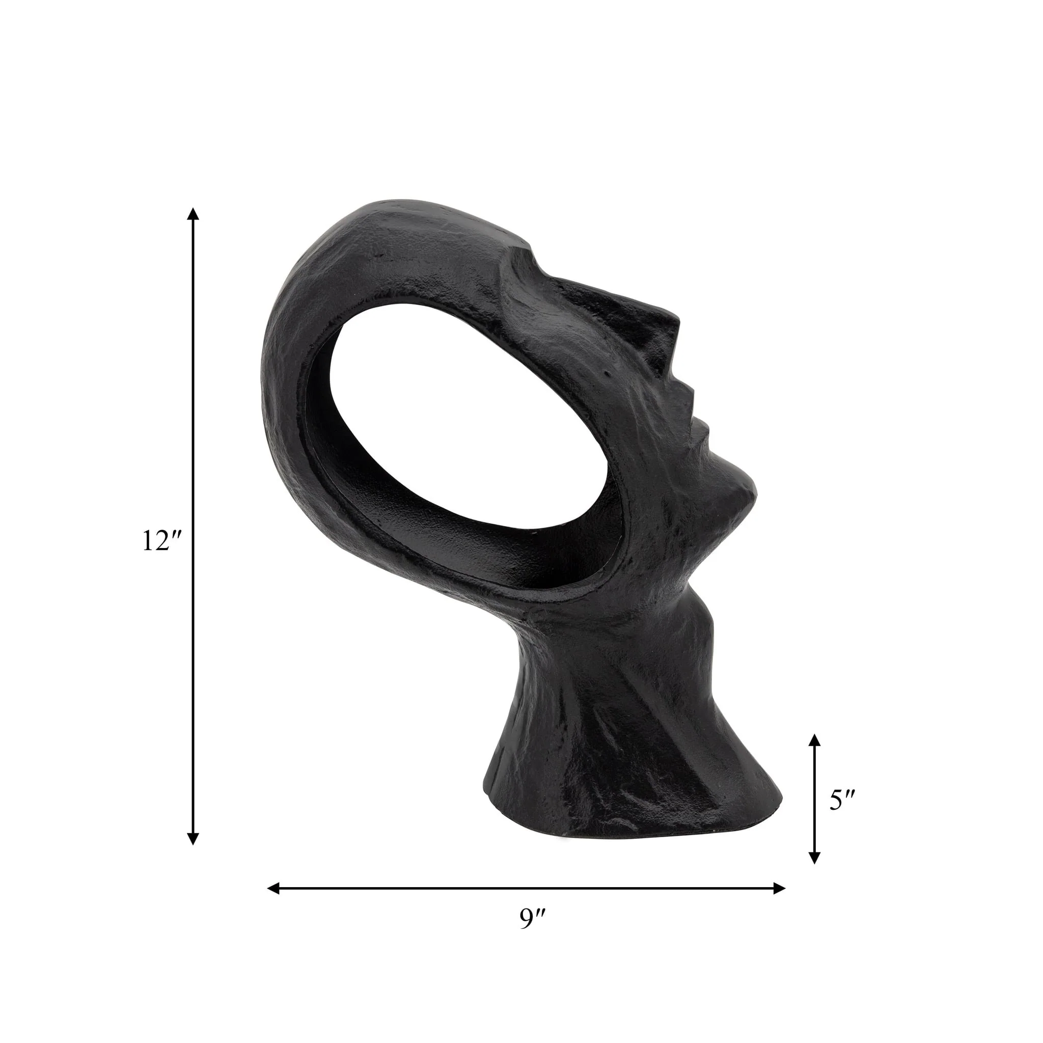 11" Metal Face Deco, Black - Image 5