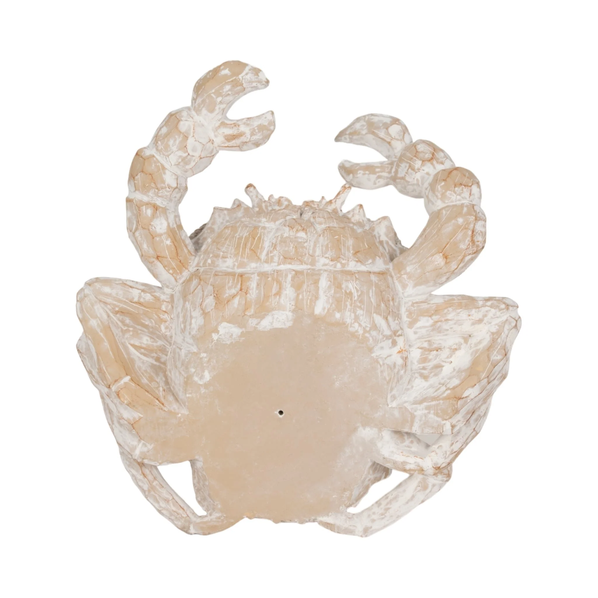 11" Resin Wicker Crab, White - Image 7