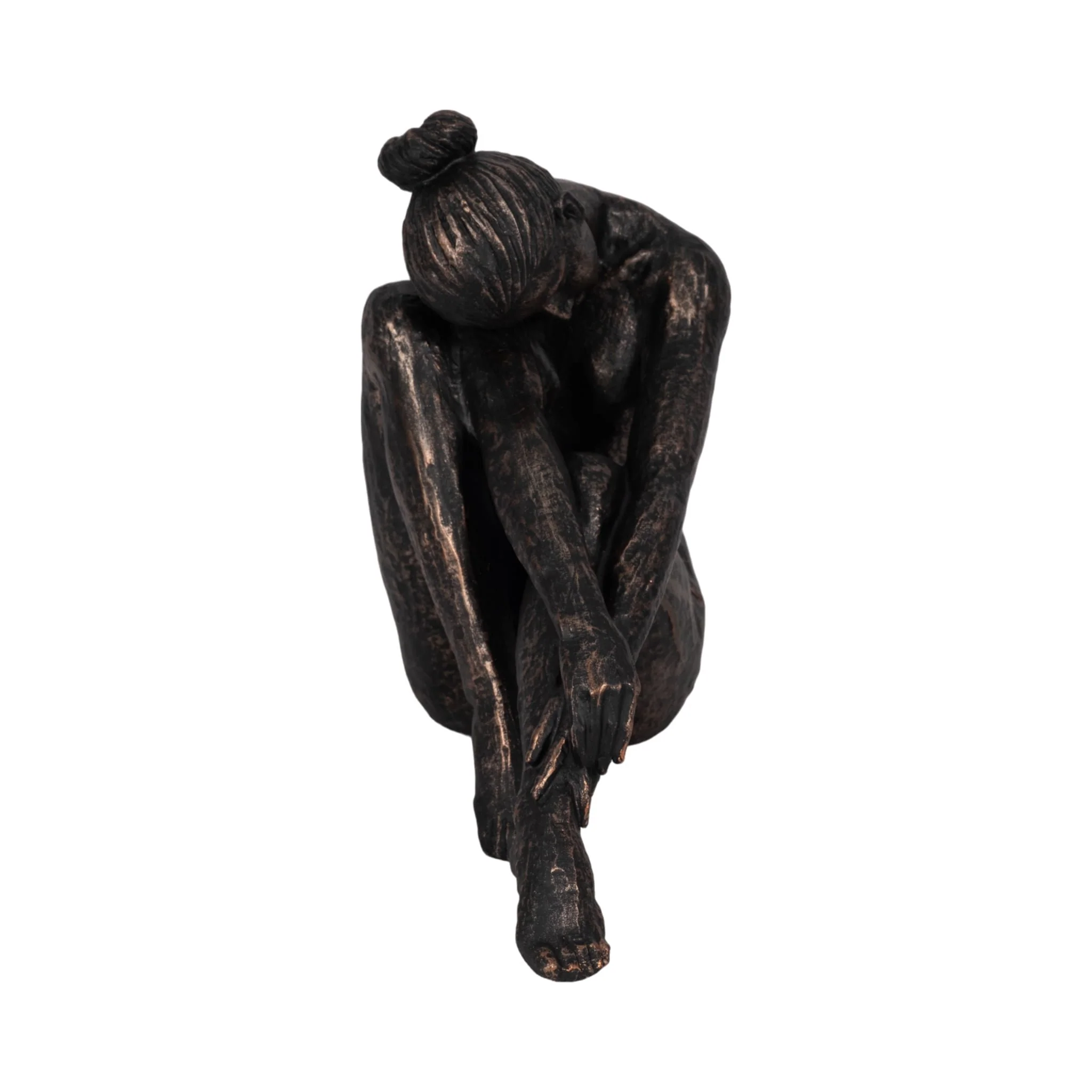 11" Resting Ballerina, Bronze - Image 3
