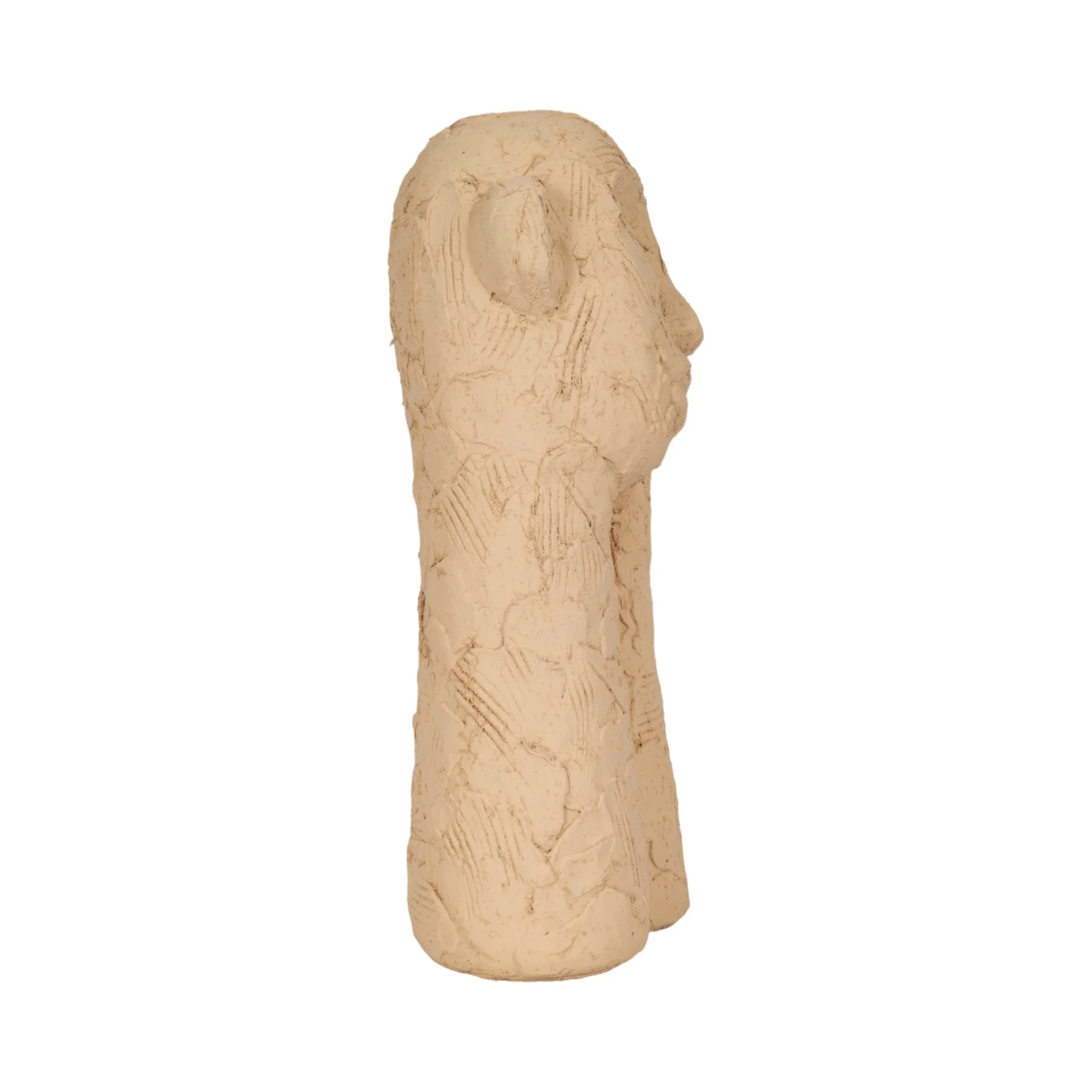 11" Resting Head On Hand Figure, Tan - Image 3