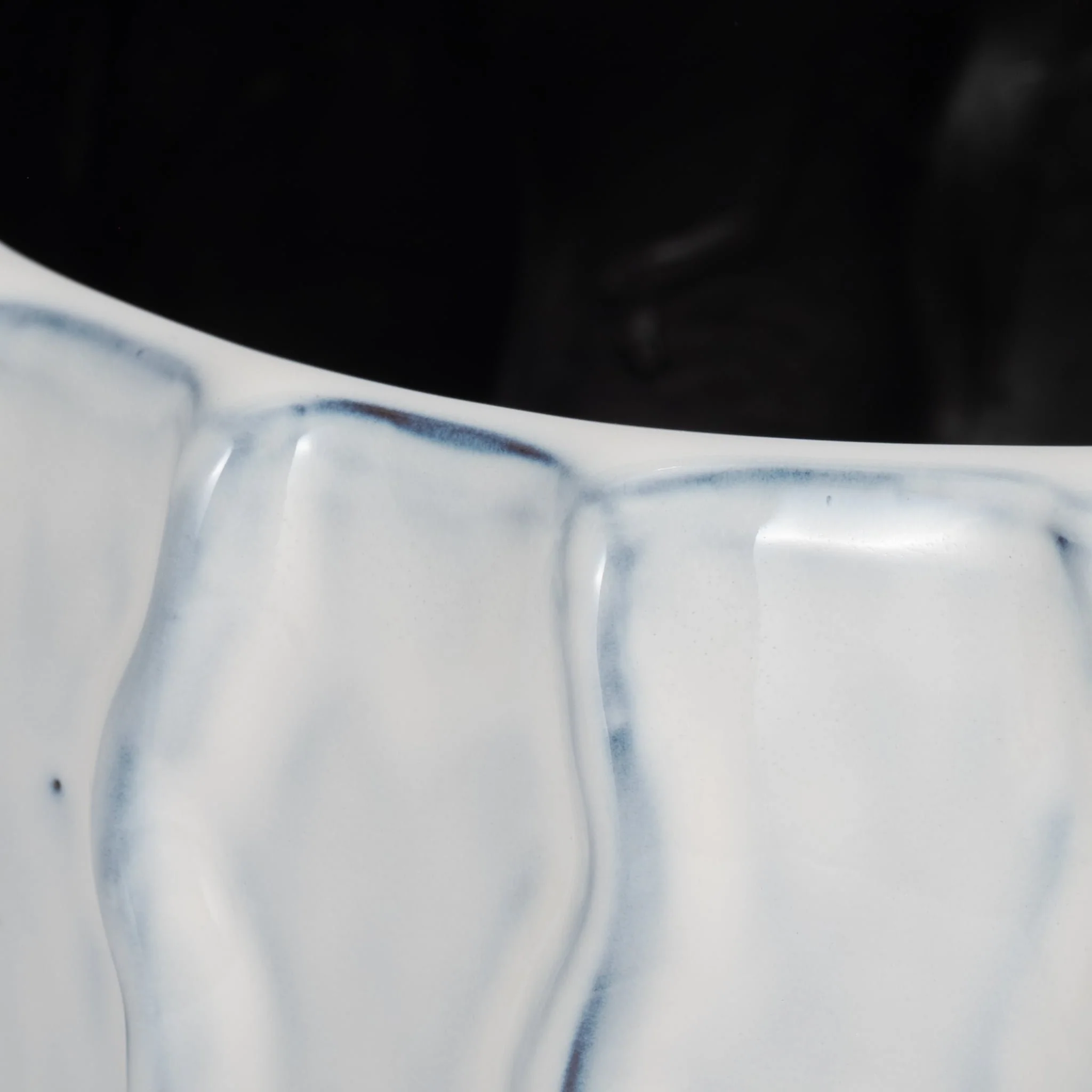 11" Sea Urchin Bowl, White/blue - Image 4