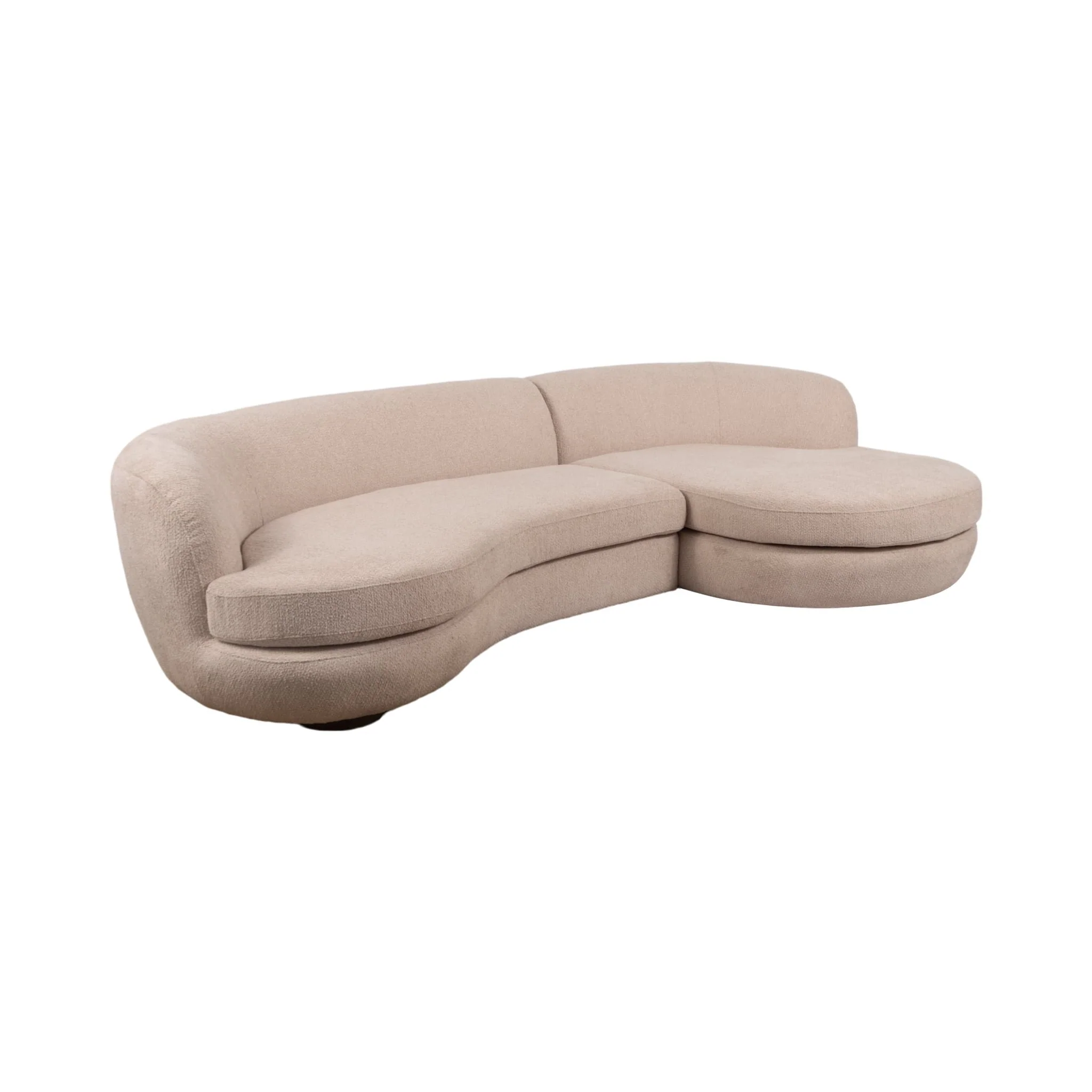 118" Raf Chaise Sofa, Blush 2 Bx - Image 3