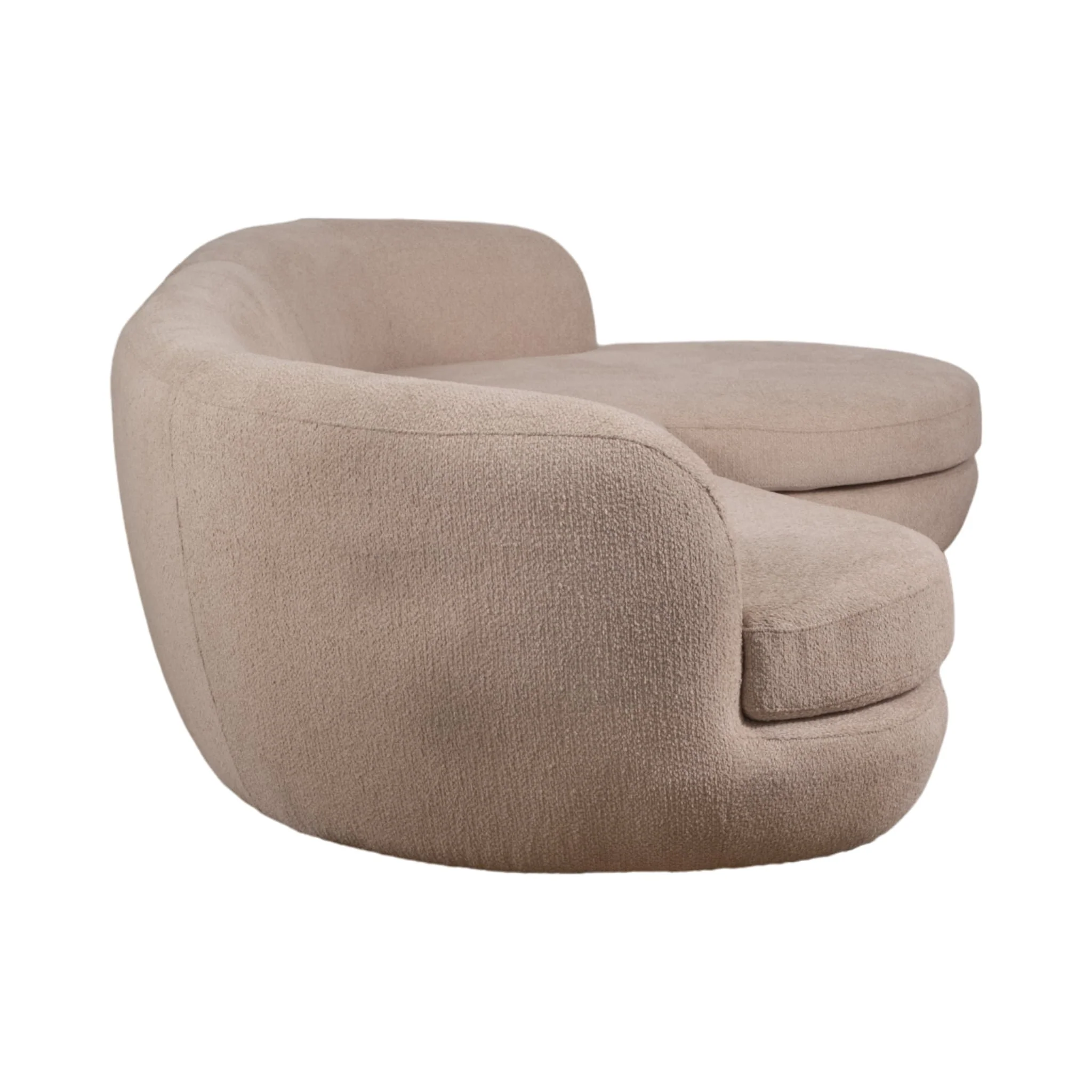 118" Raf Chaise Sofa, Blush 2 Bx - Image 4