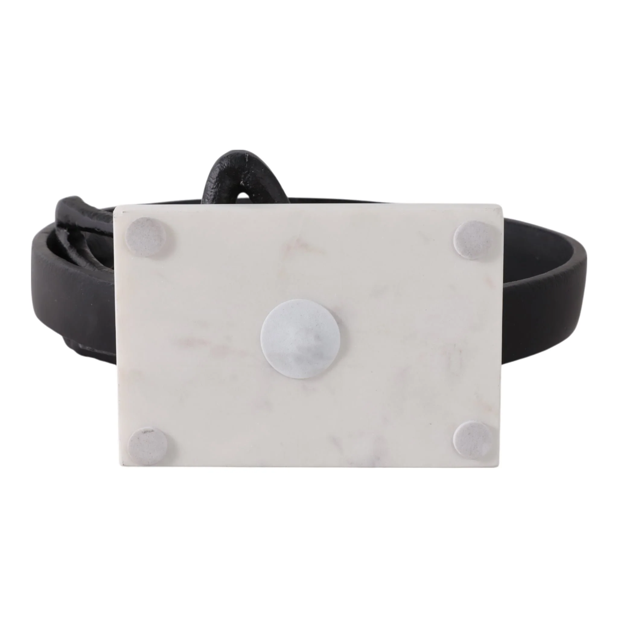 11x10" Avid Reader On Marble Base, Black/white - Image 7