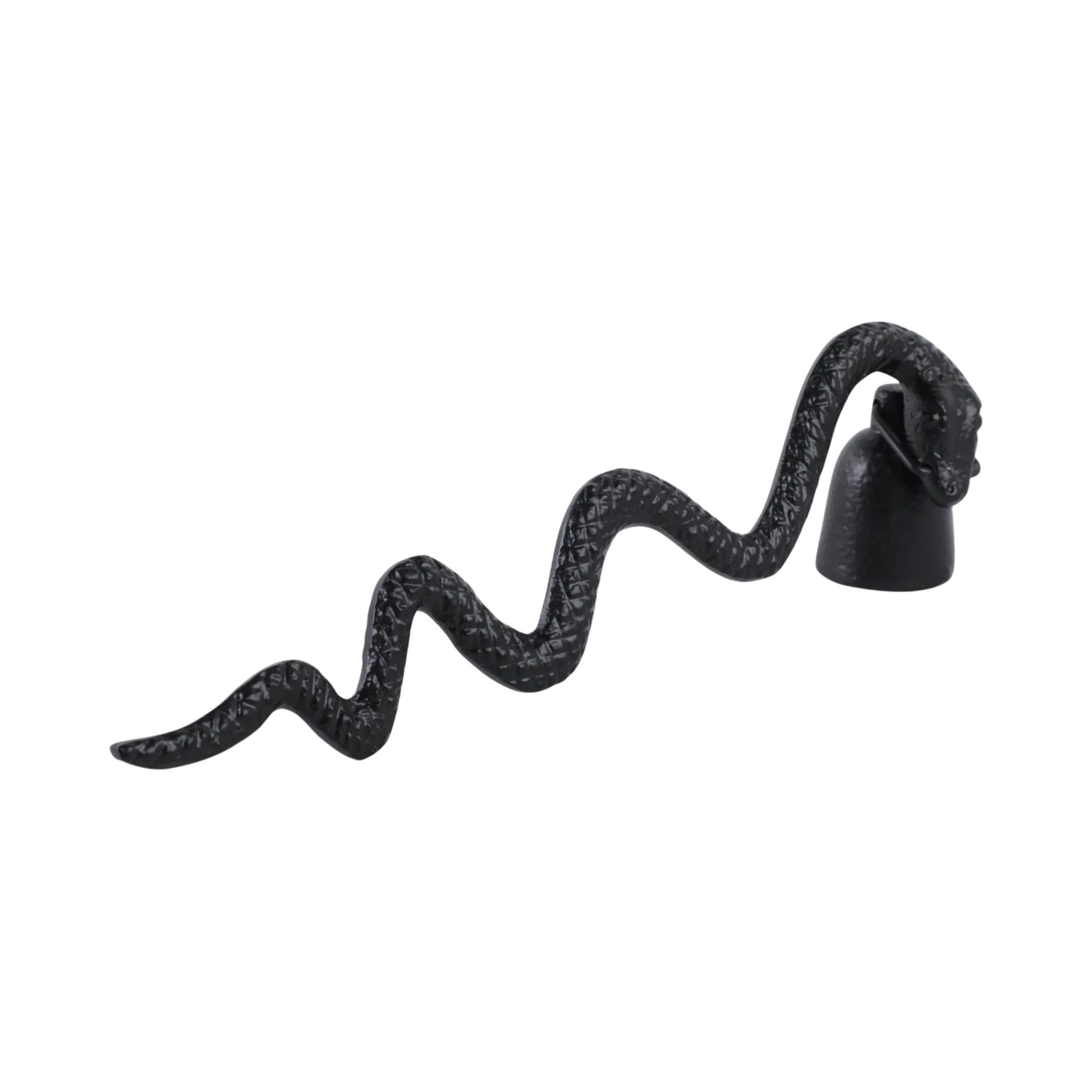 11x3" Metal Snake Candle Snuffer, Black - Image 2