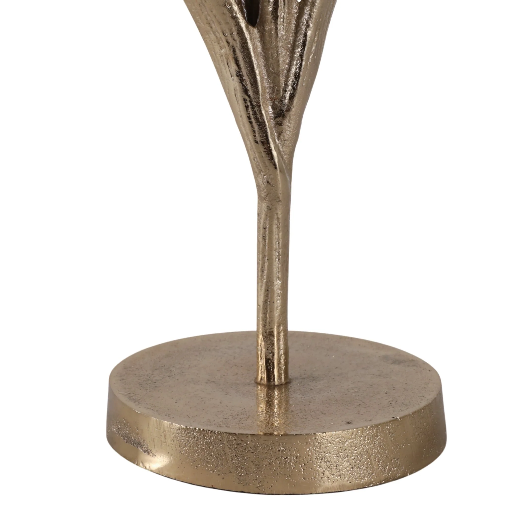 11x4" Flower Bloom Taper Holder, Champagne - Image 5