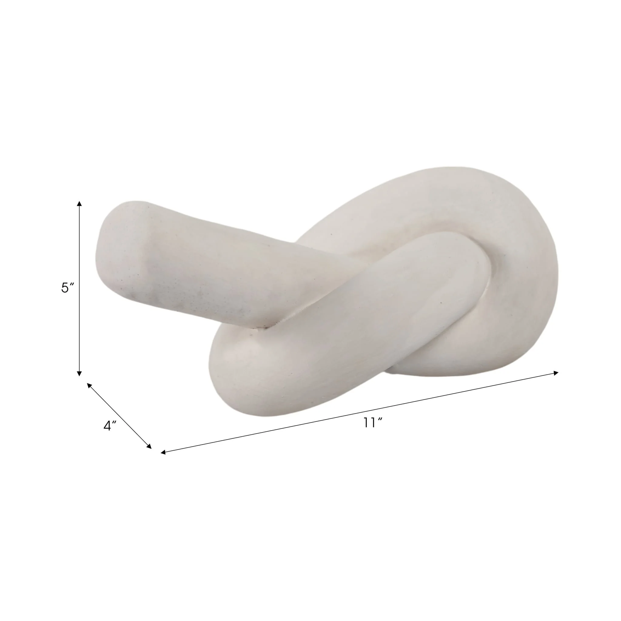11x5" Knot, White - Image 8