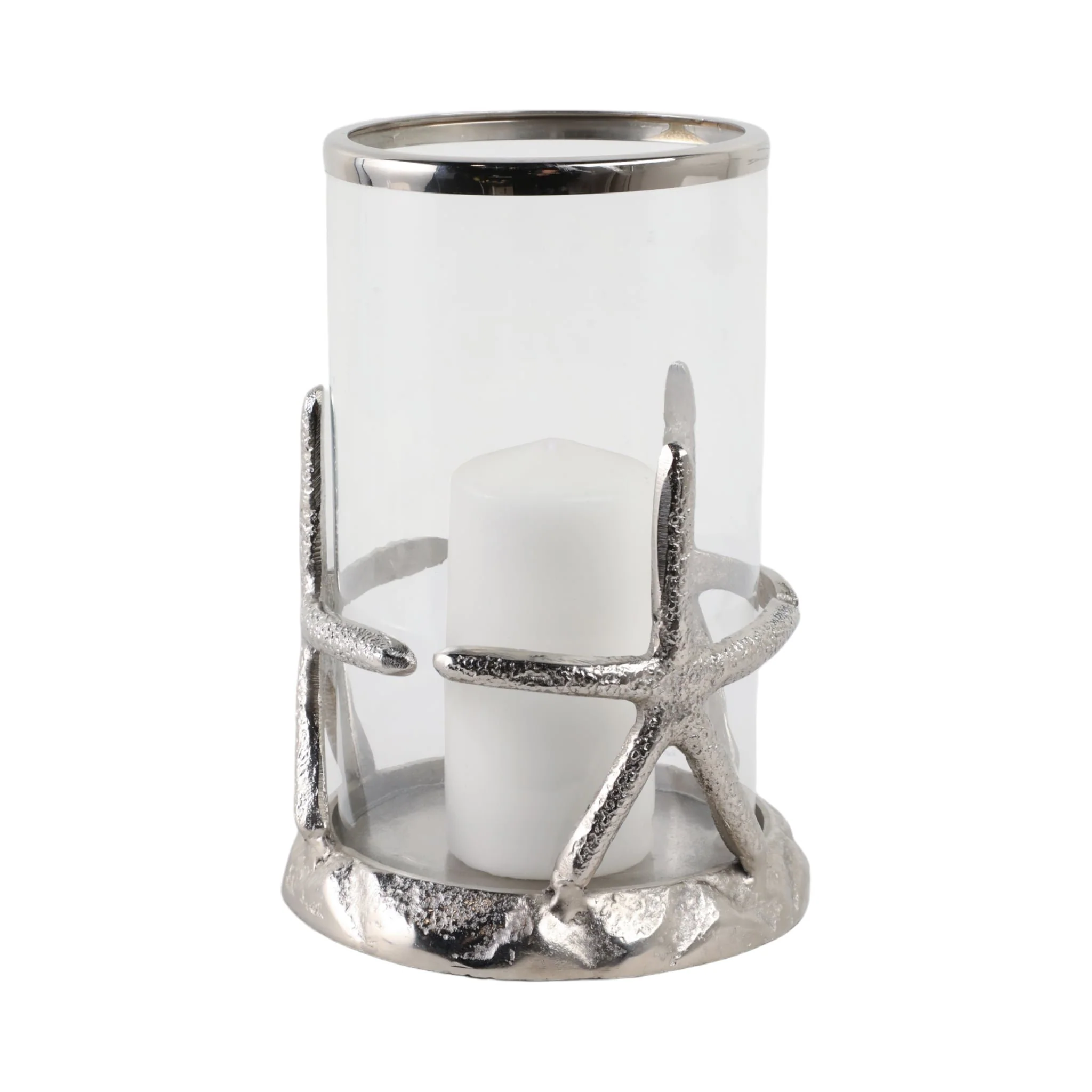 11x8" Starfish Hurricane, Silver - Image 2