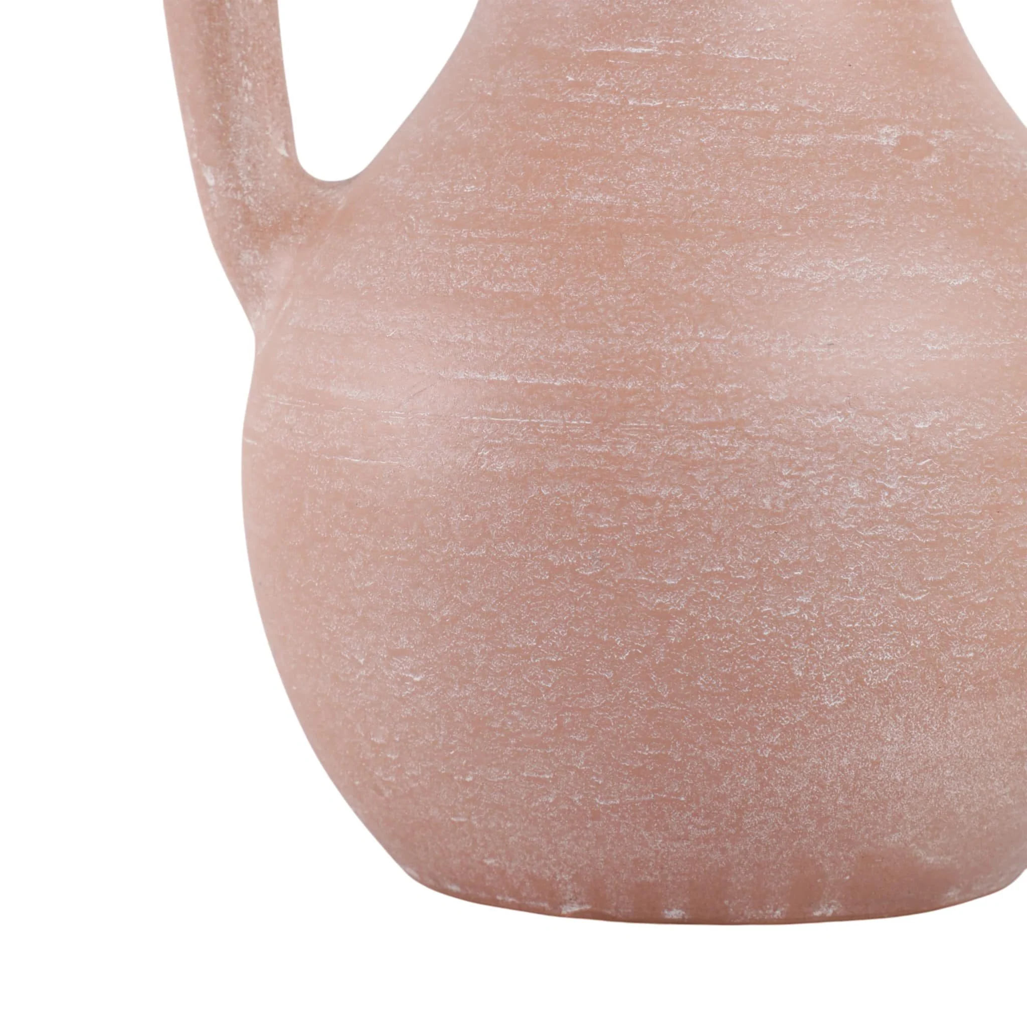 11x9" Terracotta Jug Vase With Handles, Light Natu - Image 5