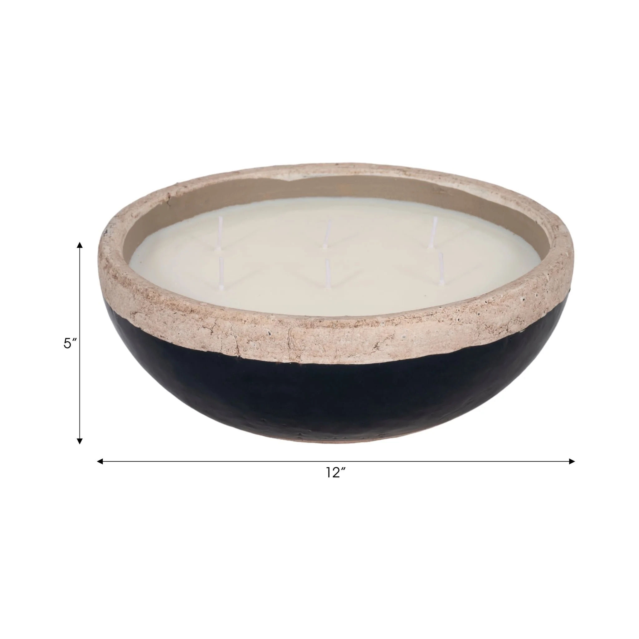 12" 57 Oz Spiced Cranberry Bowl Candle, Dark Blue - Image 8