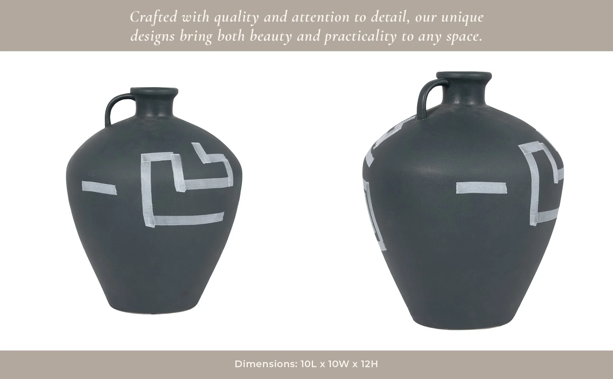 12" Aztec Jug, Green - Image 14
