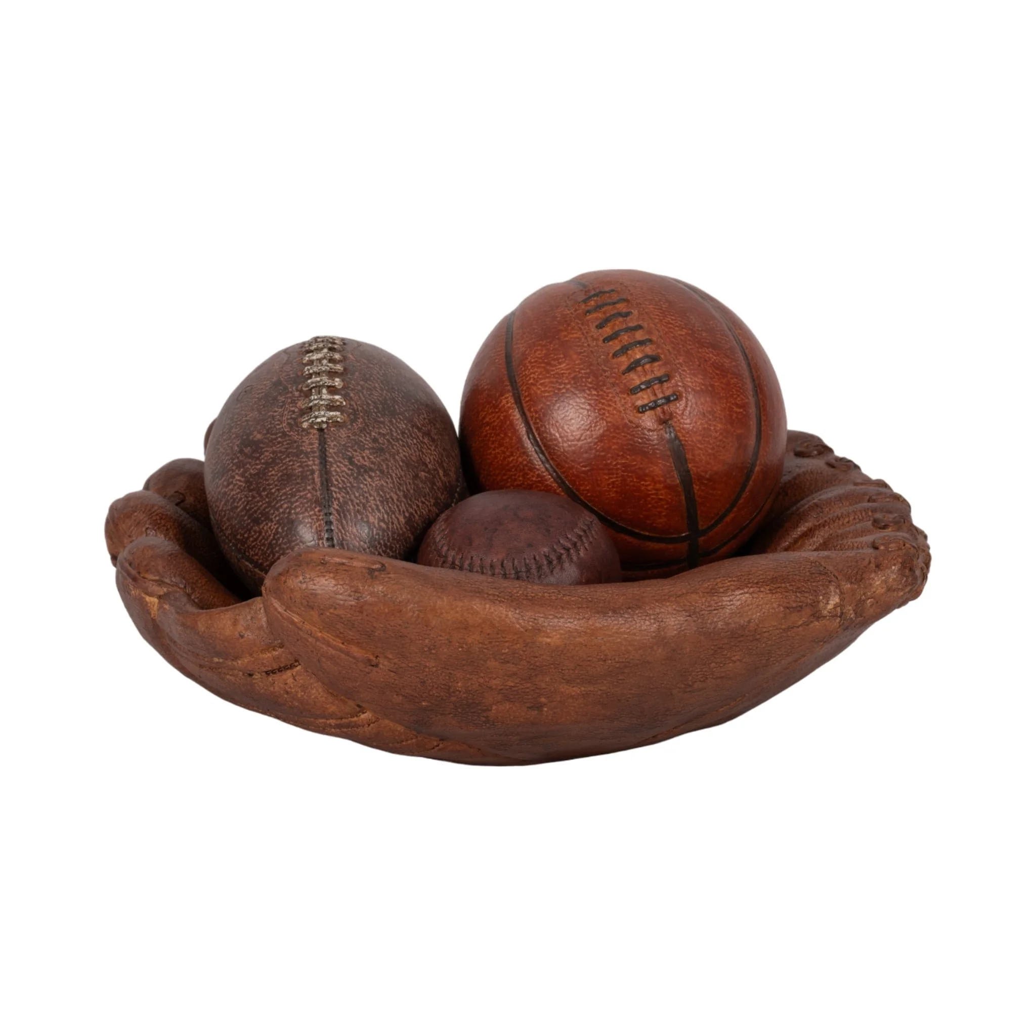 12" Baseball Glove, Brown - Image 2