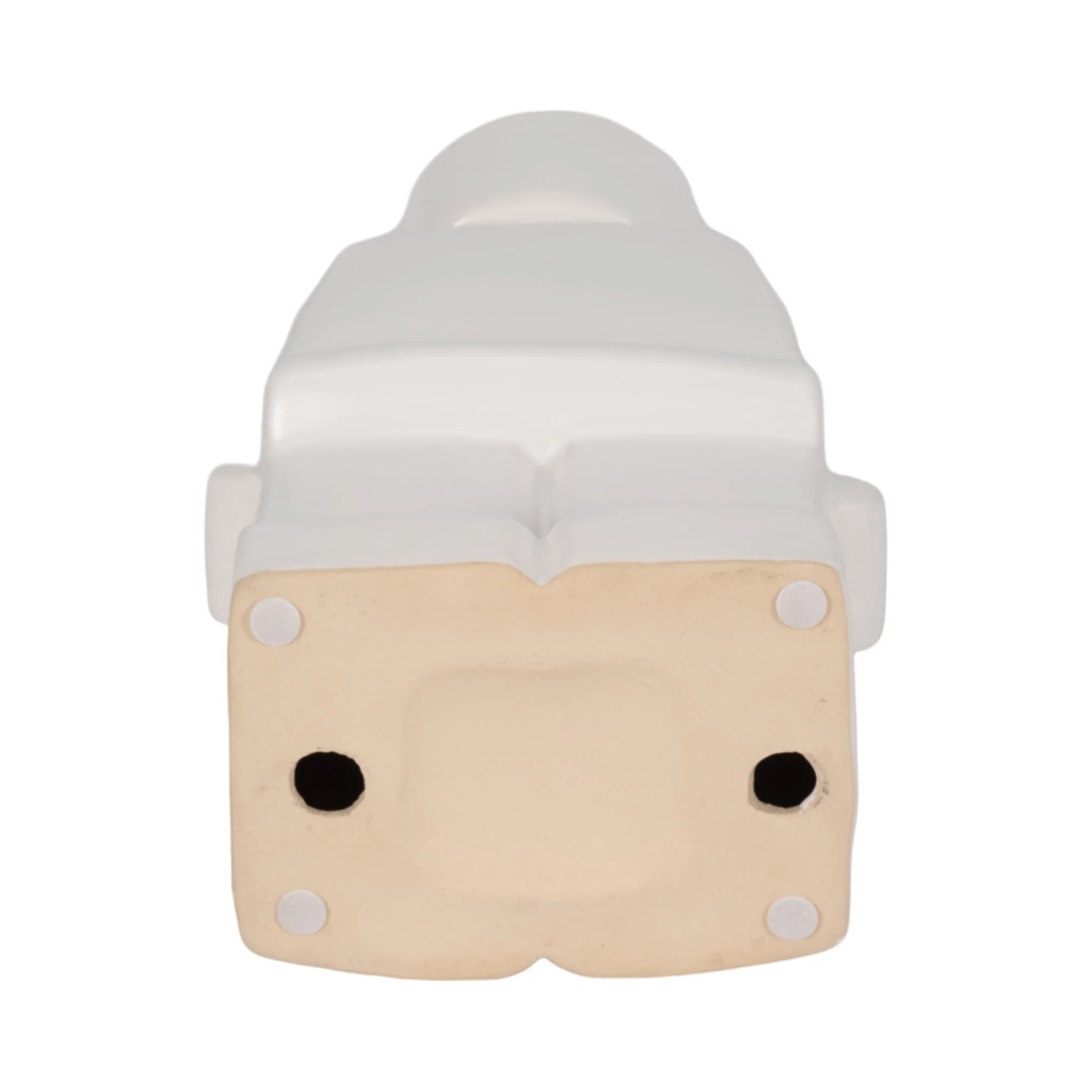 12" Block Man Figure, White - Image 7