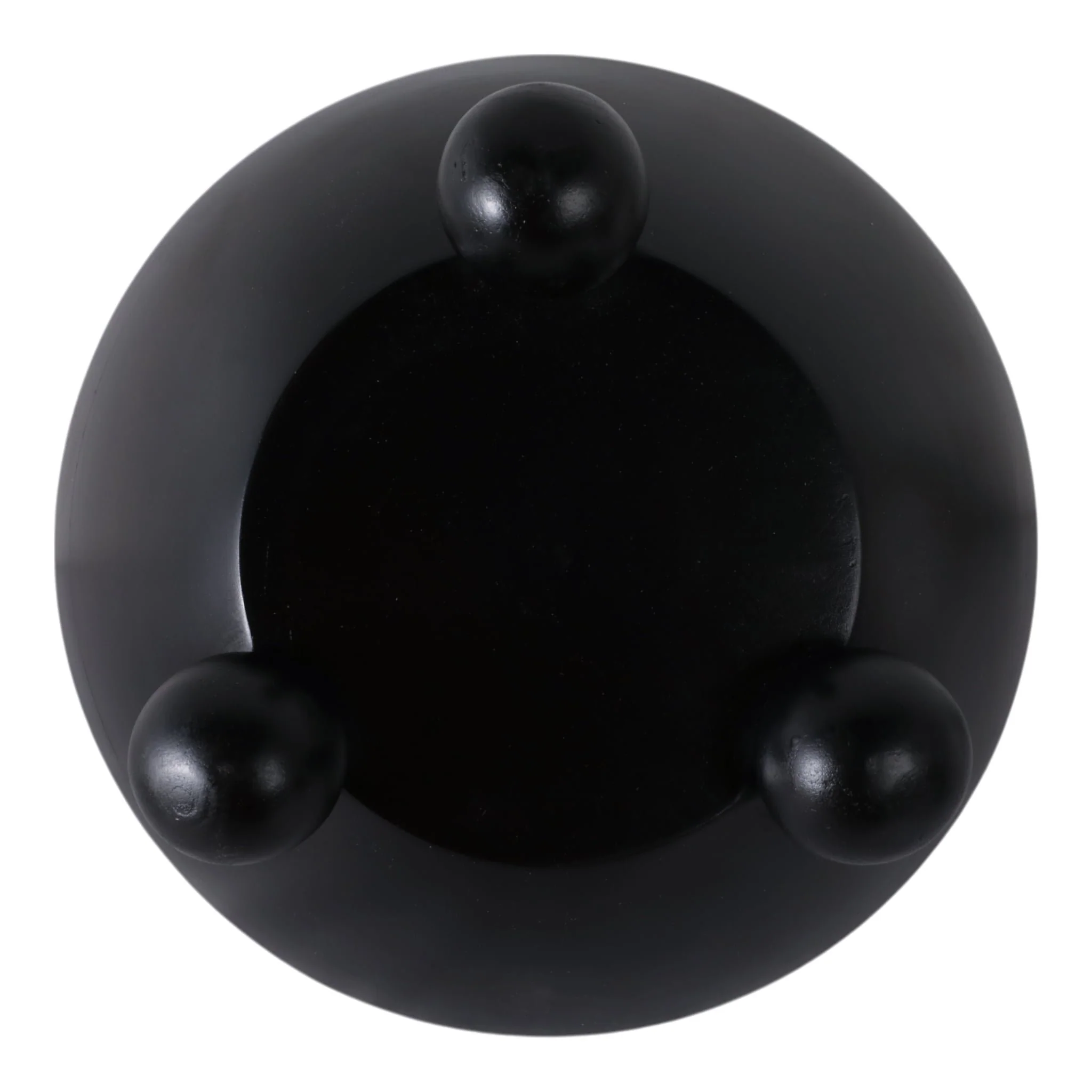 12" Bowl With Ball Feet, Black - Image 7