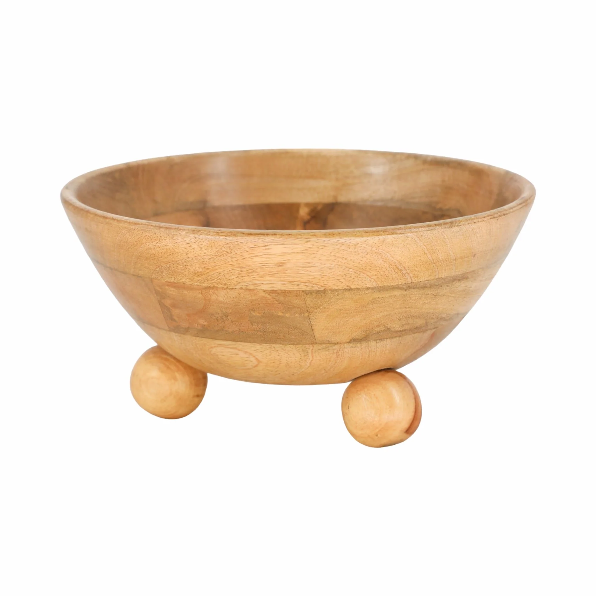 12" Bowl With Ball Feet, Nat - Image 2