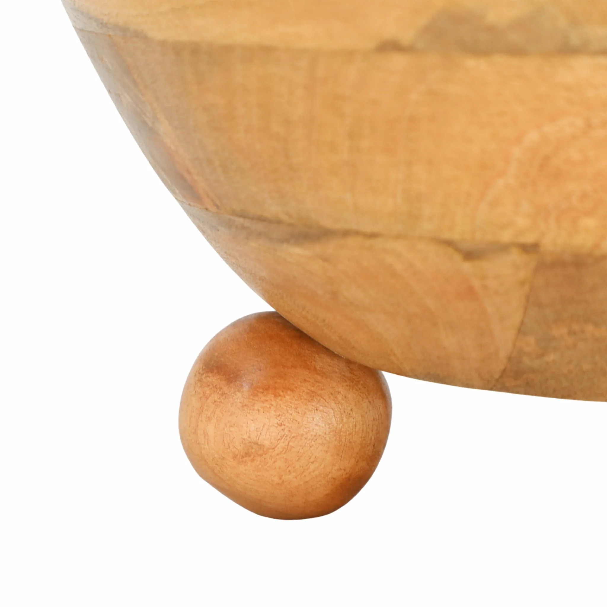 12" Bowl With Ball Feet, Nat - Image 4