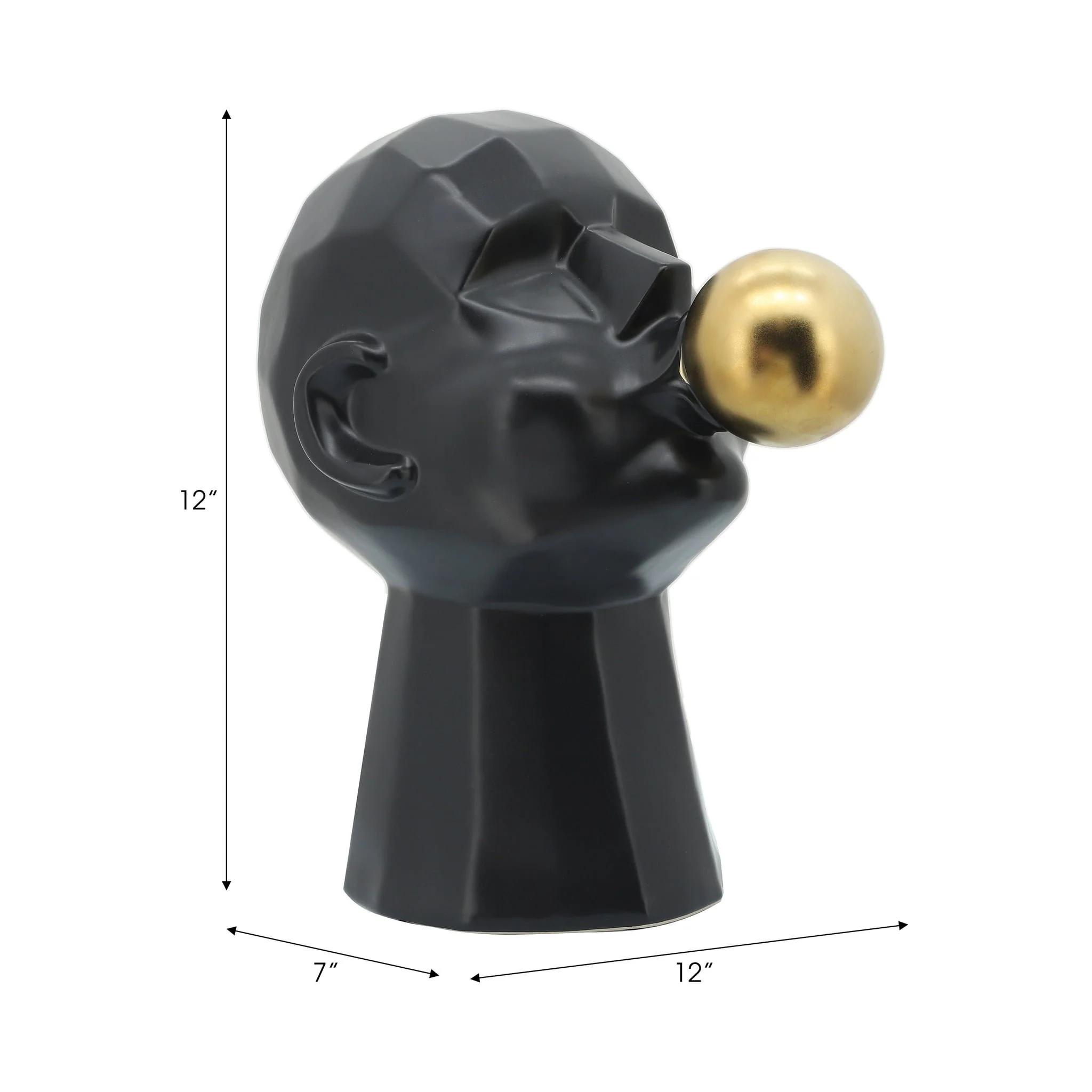 12" Bubble Gum Man, Black - Image 5