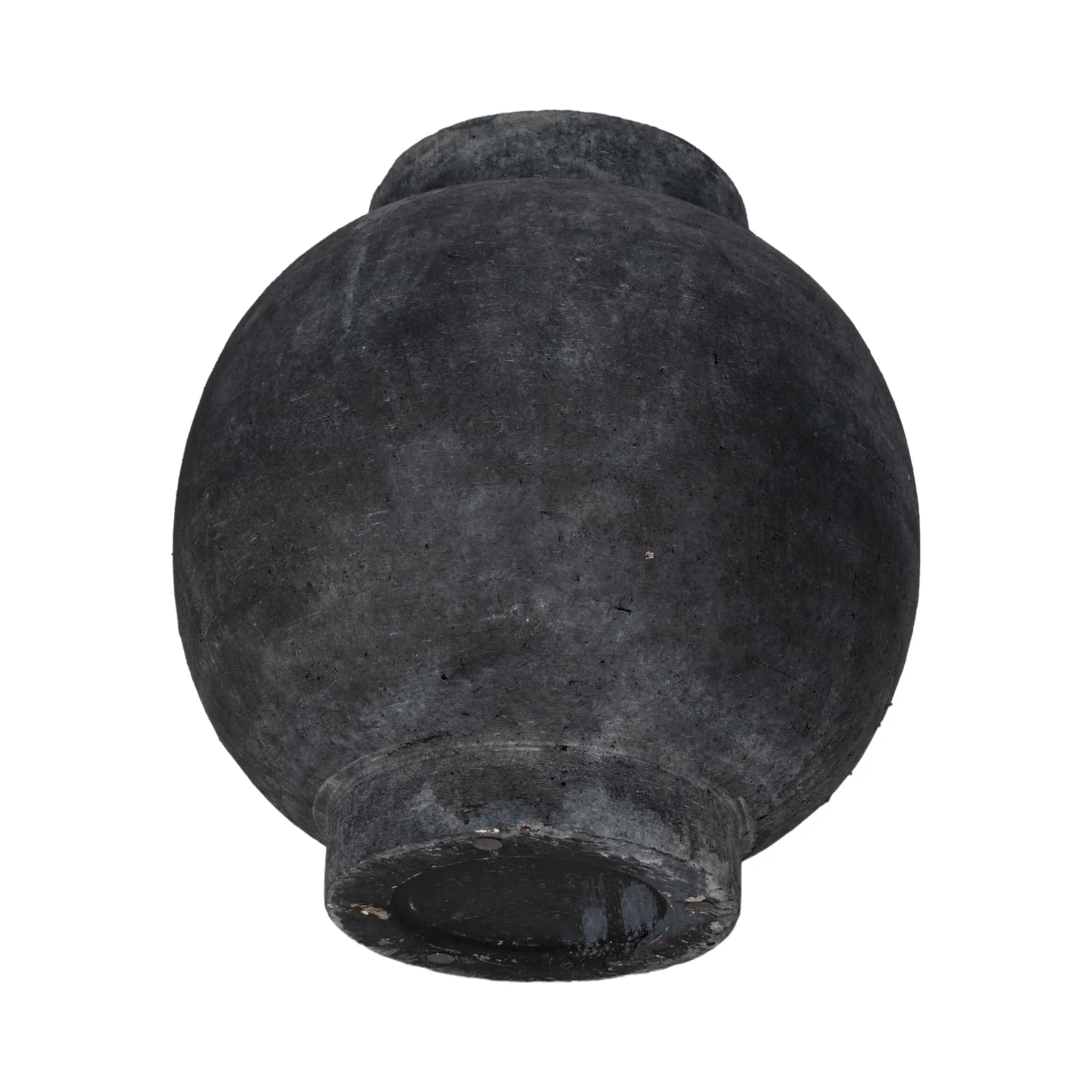 12" Bulbous Jug With Handle, Black - Image 7