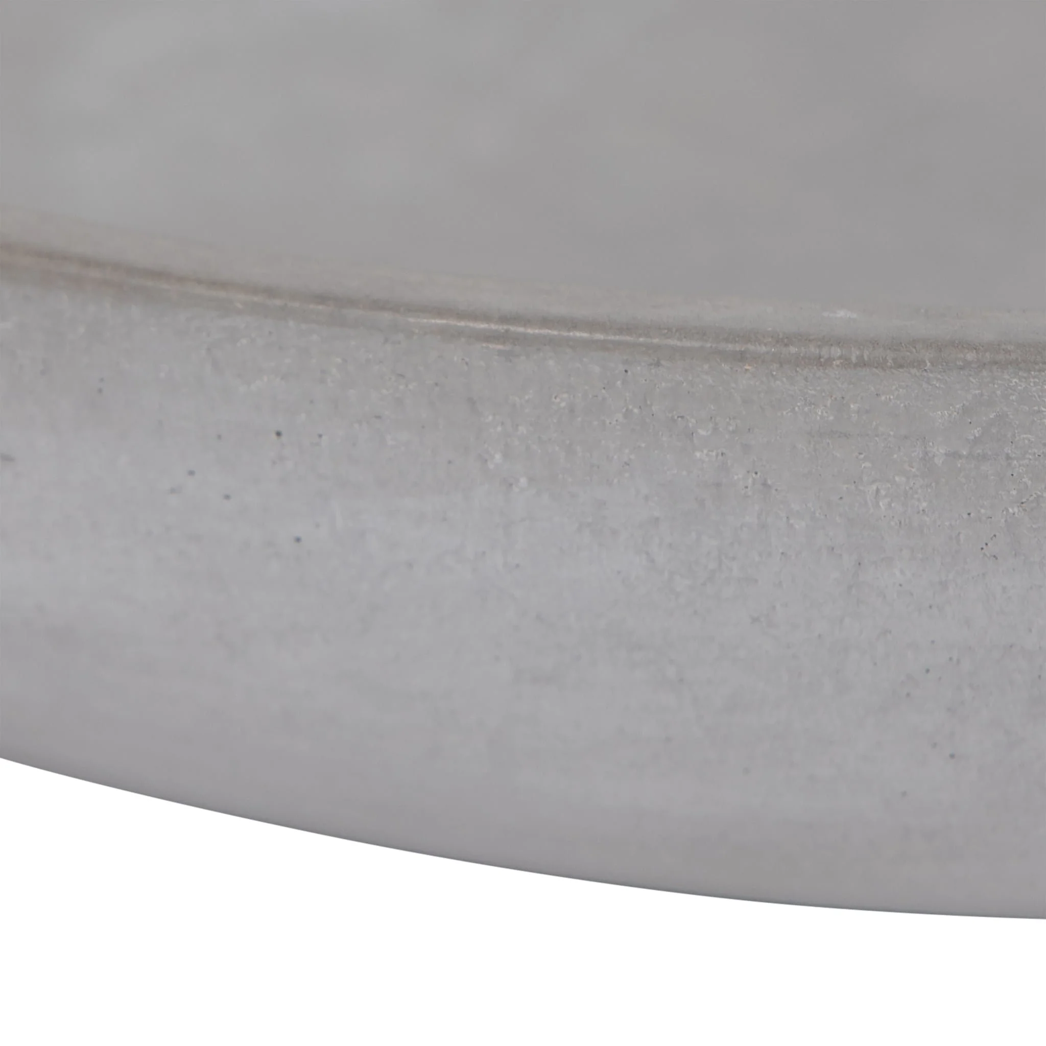 12" Cement Bowl W/ Woven Handles, Grey - Image 6