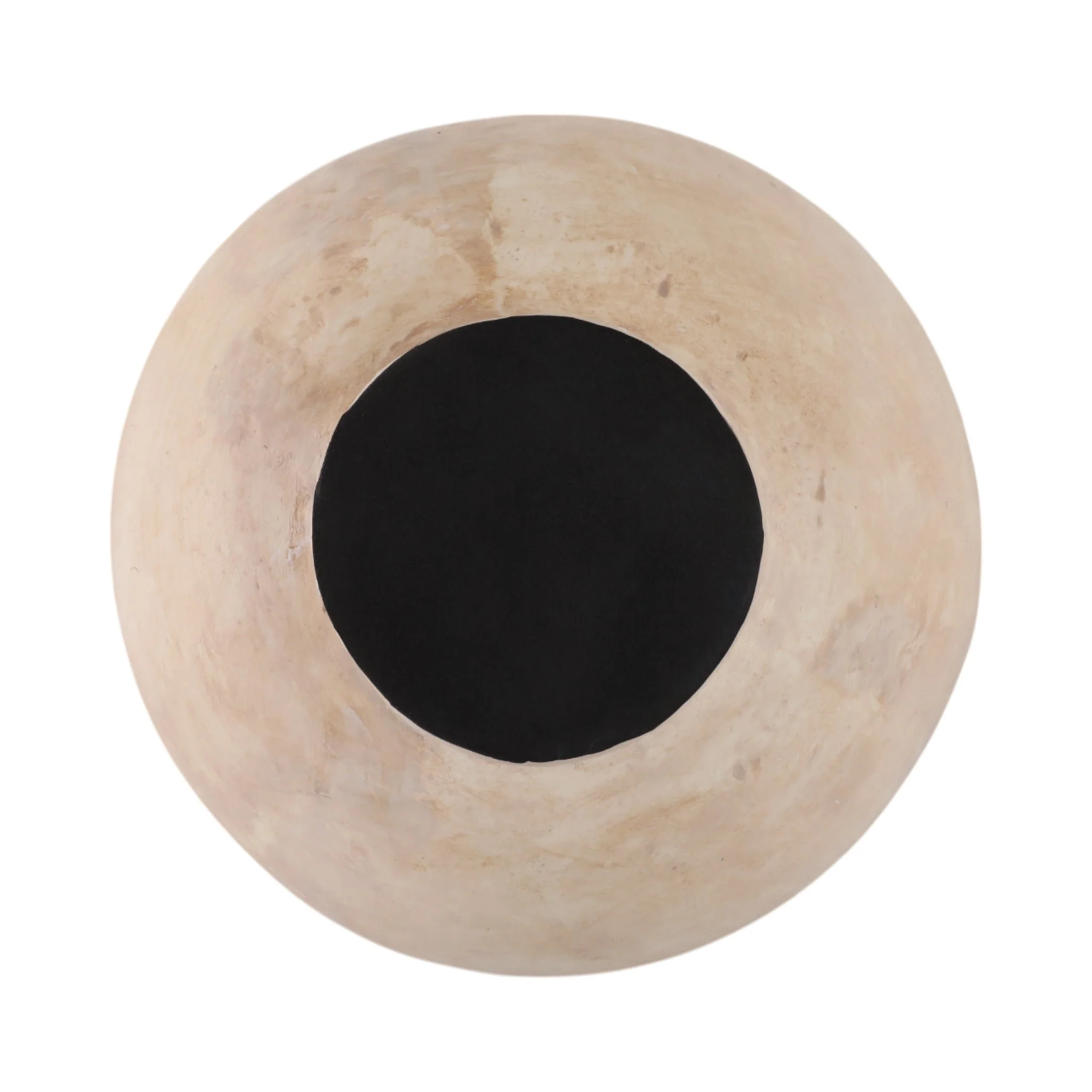 12" Cement Rounded Bowl, Ivory - Image 7