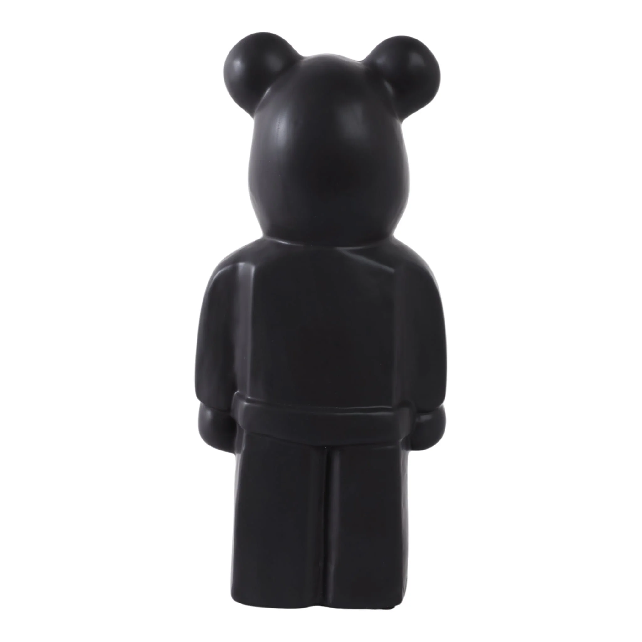 12" Deco Bear Figure, Black - Image 4