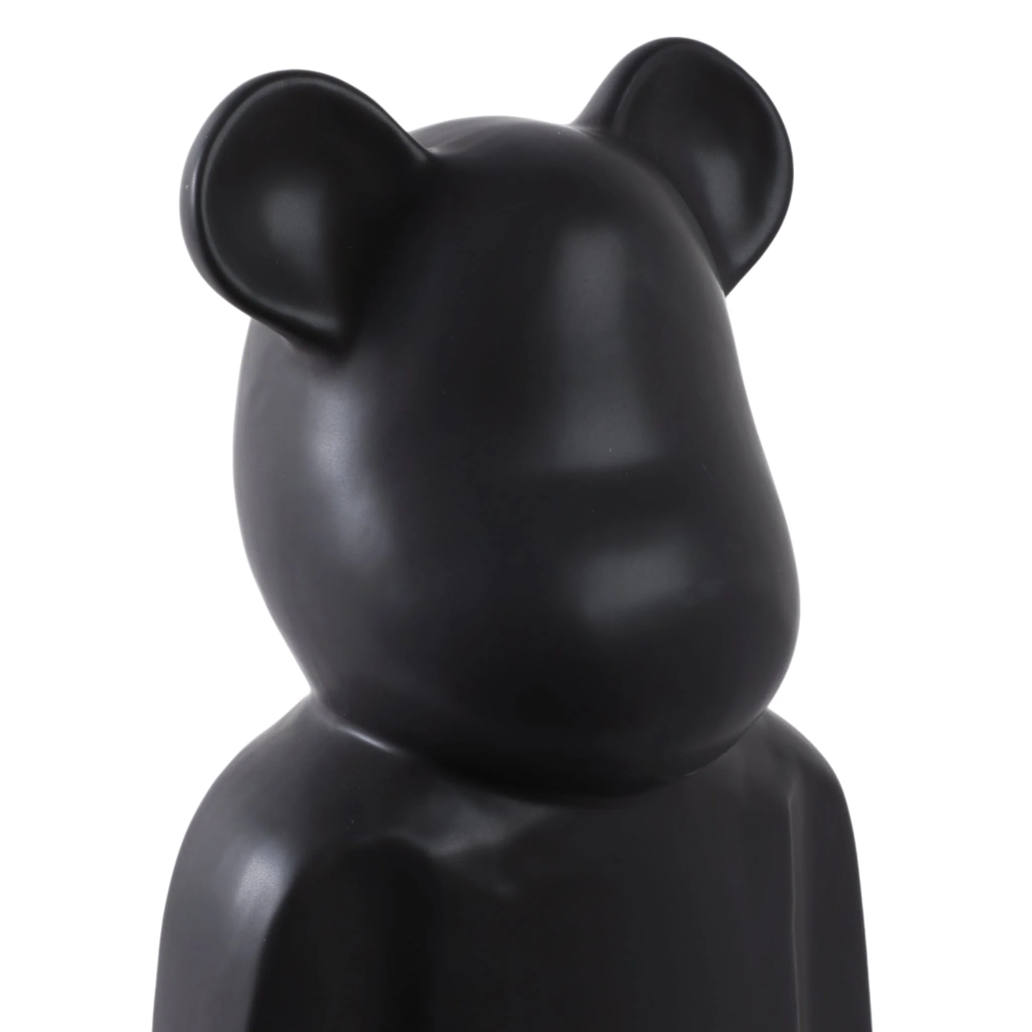 12" Deco Bear Figure, Black - Image 5
