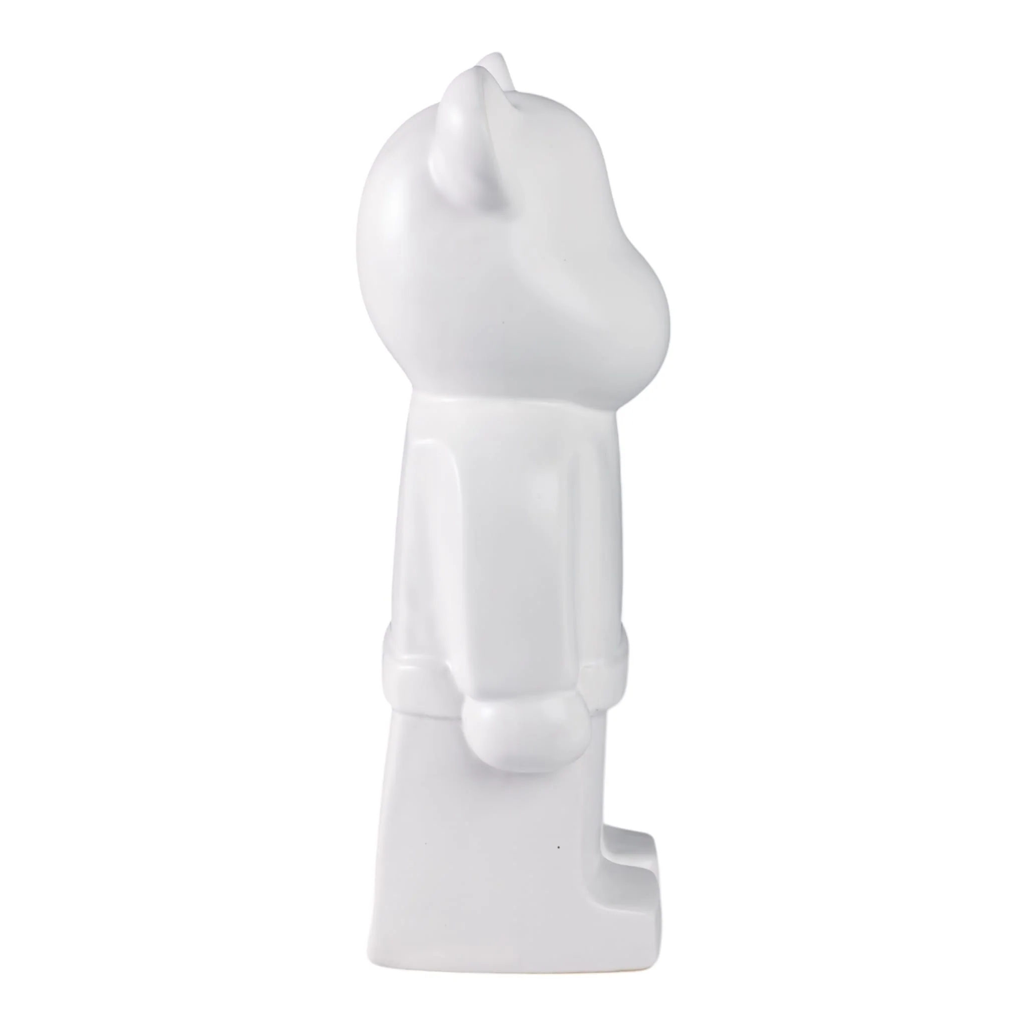 12" Deco Bear Figure, White - Image 3