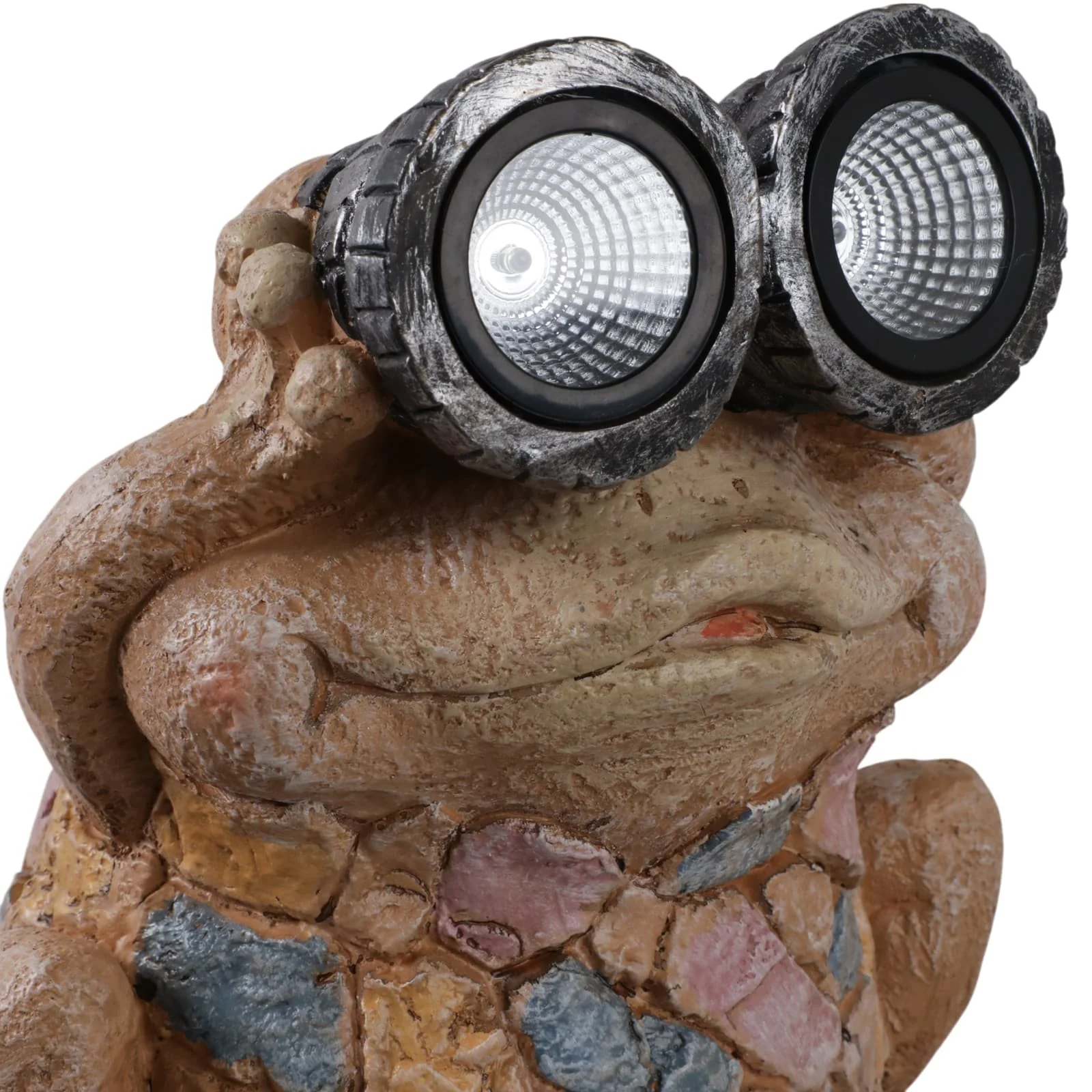 12" Frog With Solar Goggles, Multi - Image 5