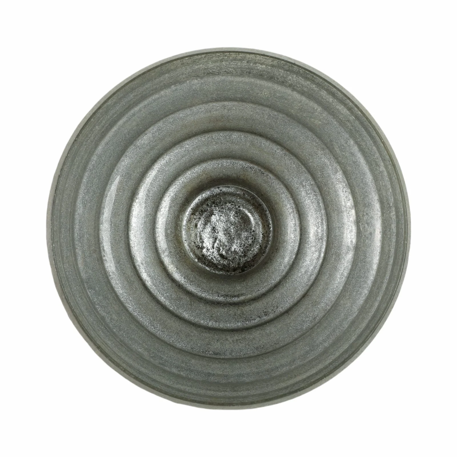 12" Glass Pedestal Bowl Ombre Finish, Multi - Image 6
