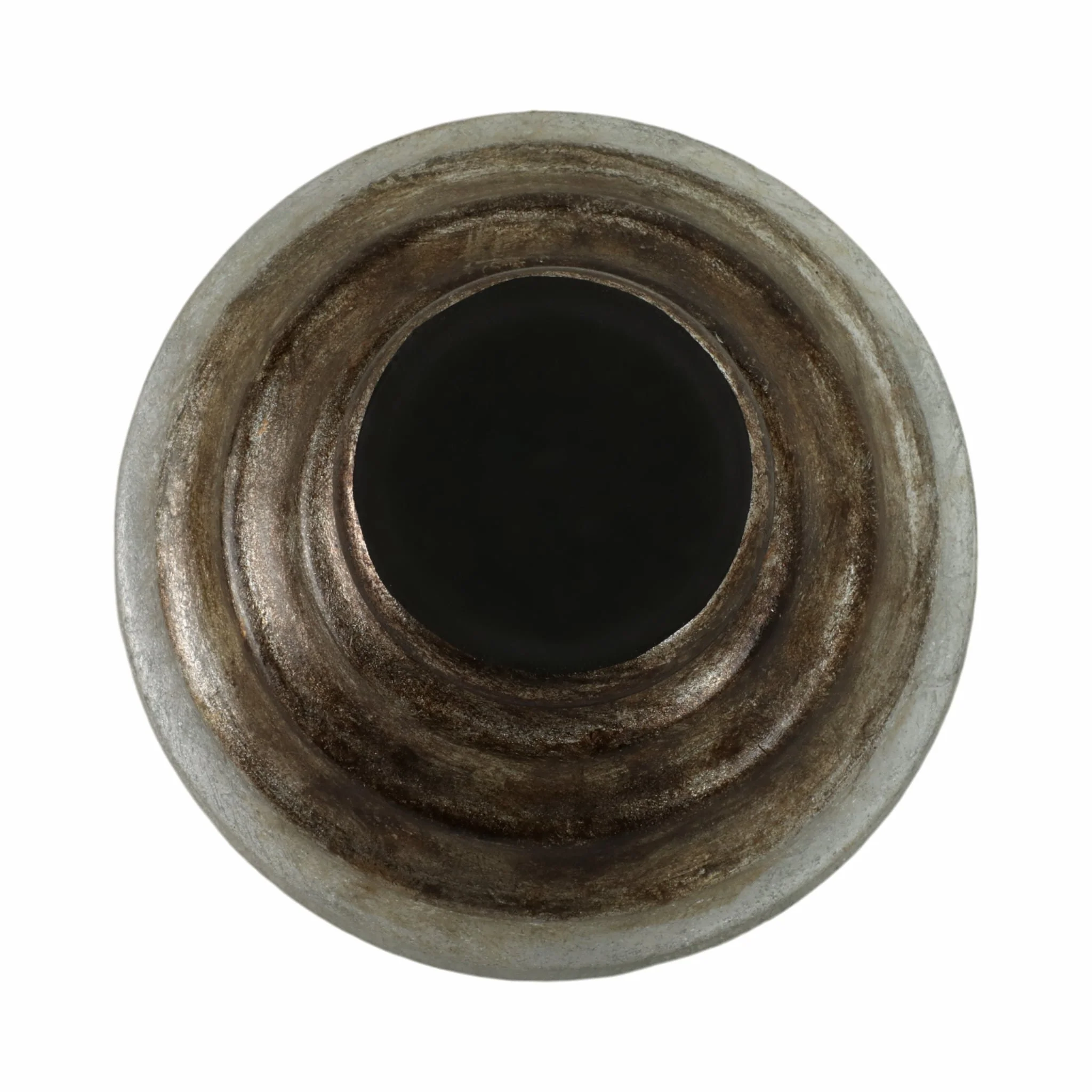 12" Glass Pedestal Bowl Ombre Finish, Multi - Image 7
