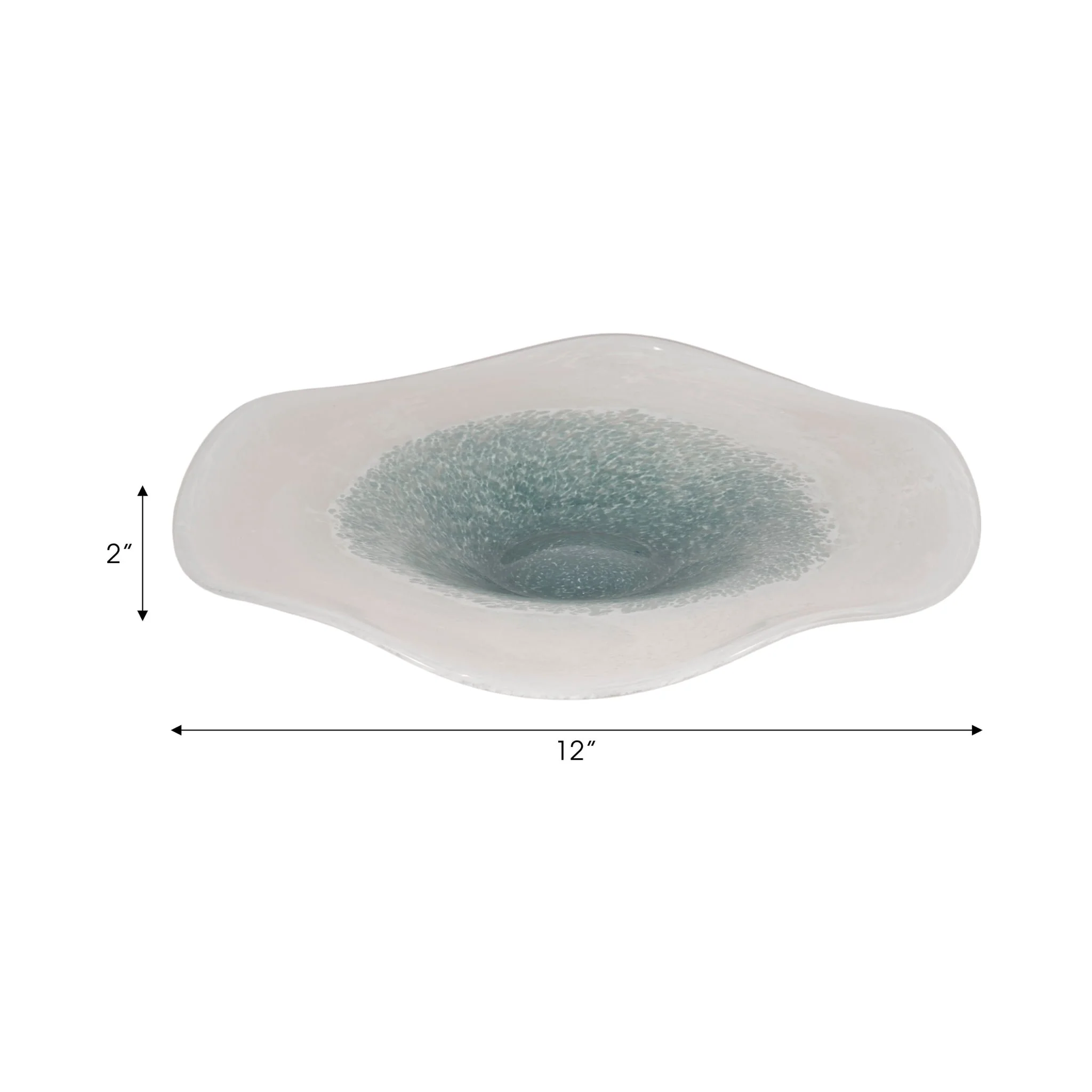 12" Light Blue Waters Bowl, Blue/white - Image 7