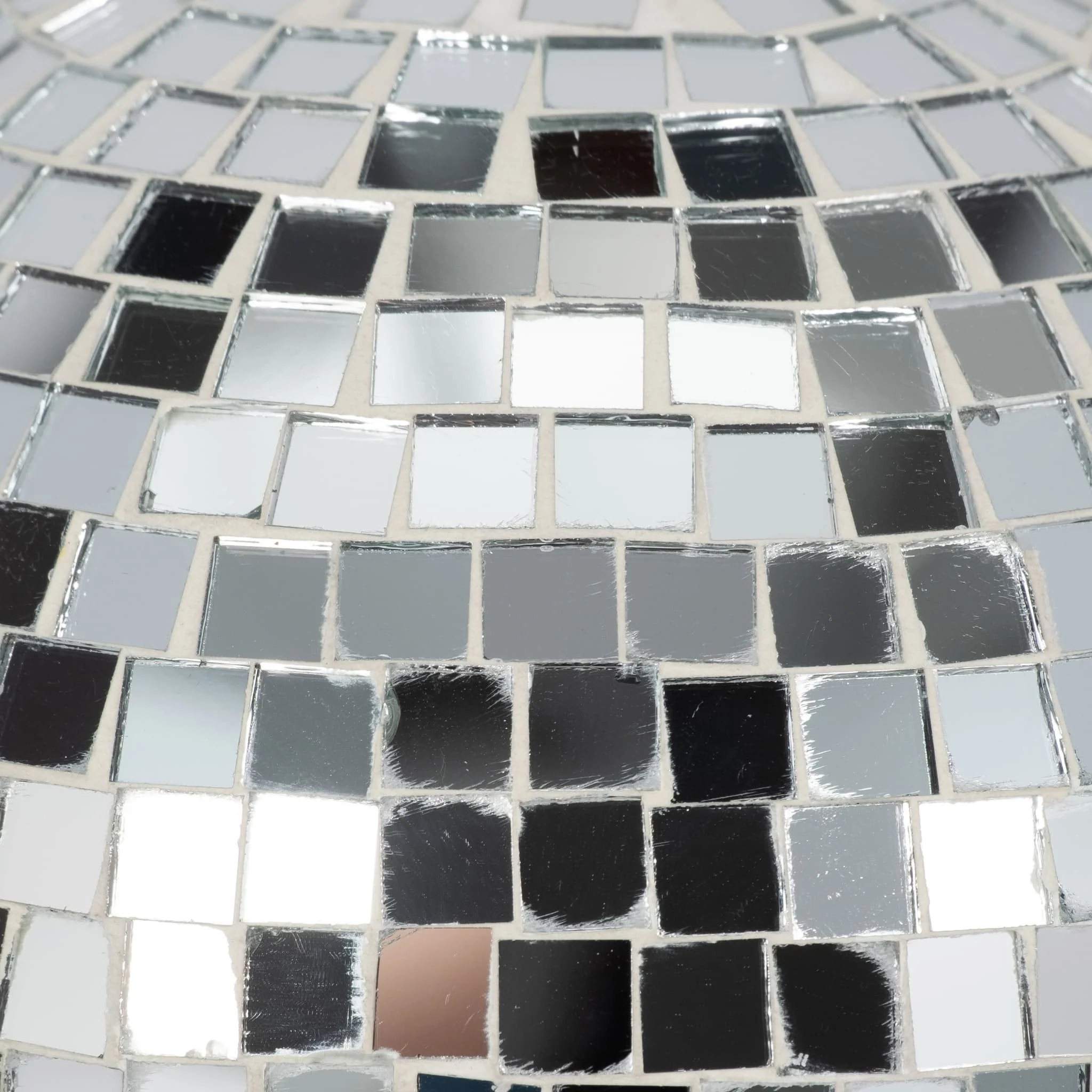 12" Mosaic Mushroom, Silver - Image 3