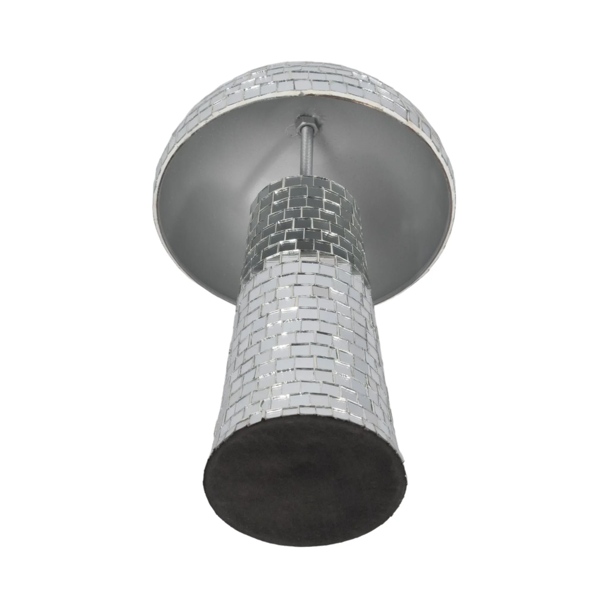 12" Mosaic Mushroom, Silver - Image 5