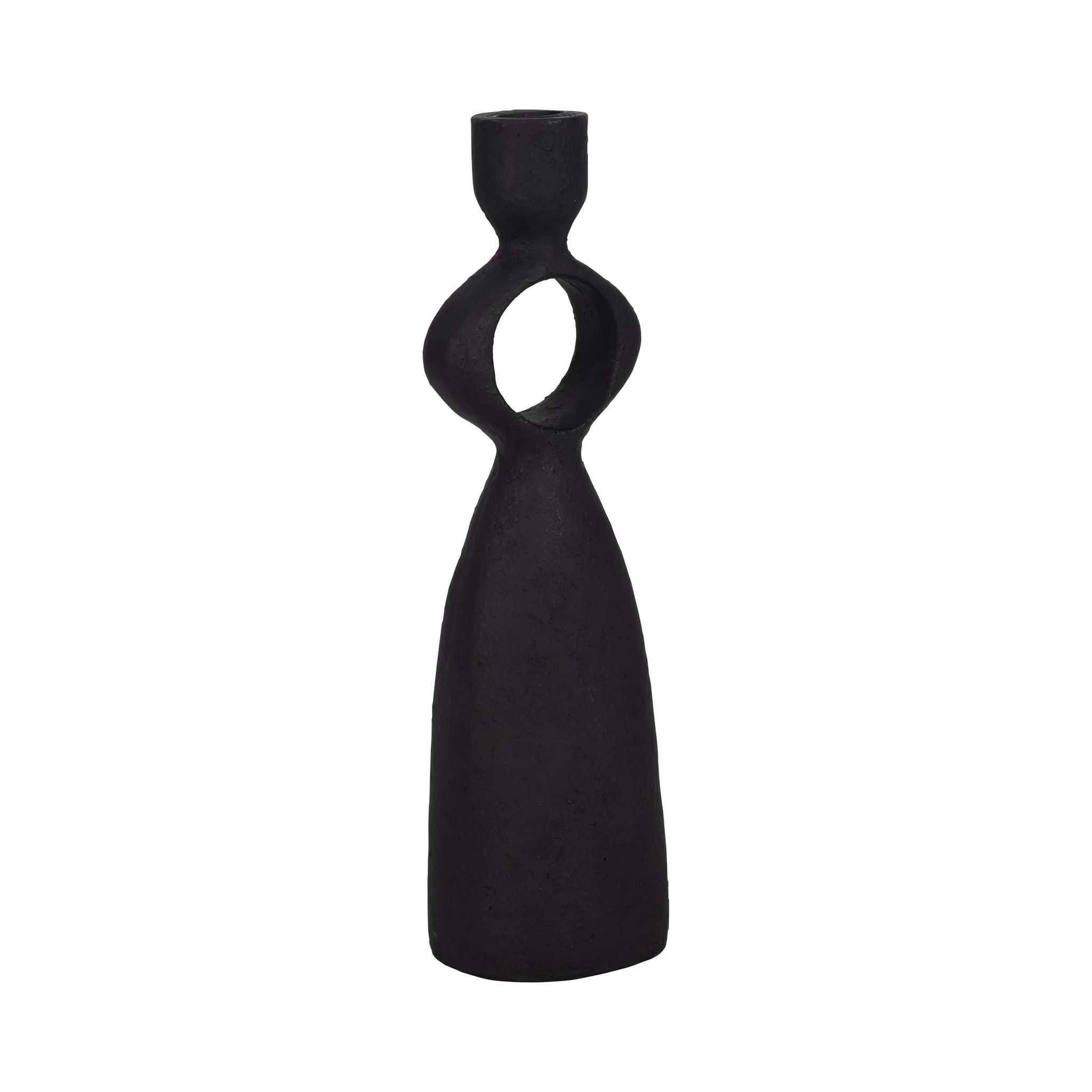 12" Open Cut-out Taper Holder, Black - Image 3