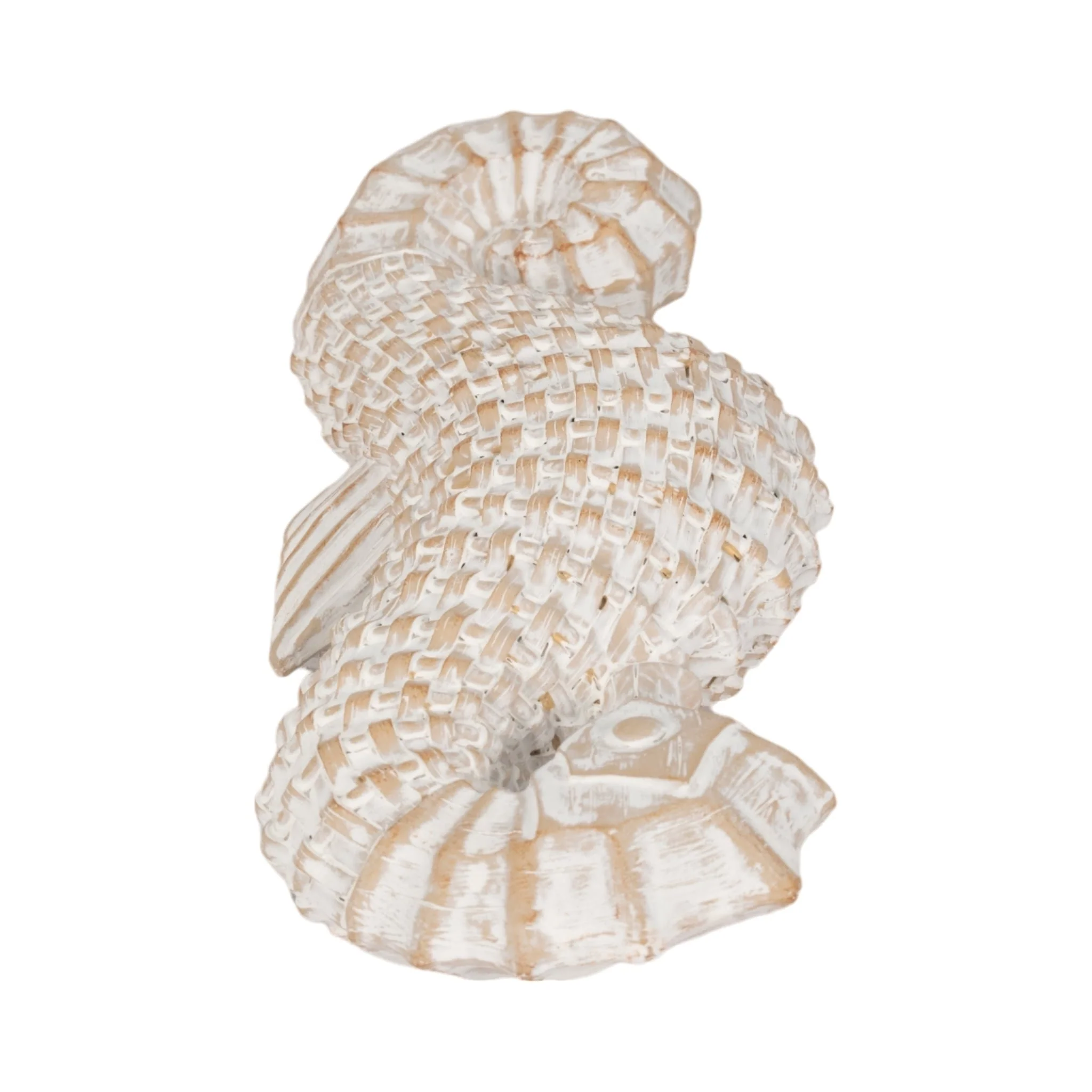 12" Resin Wicker Seahorse, White - Image 6