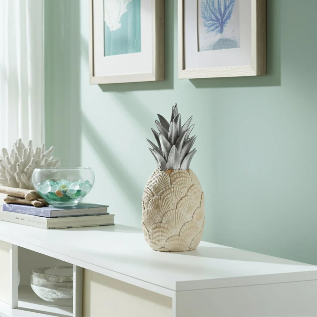 12" Seashell Pineapple, Multi - Image 9