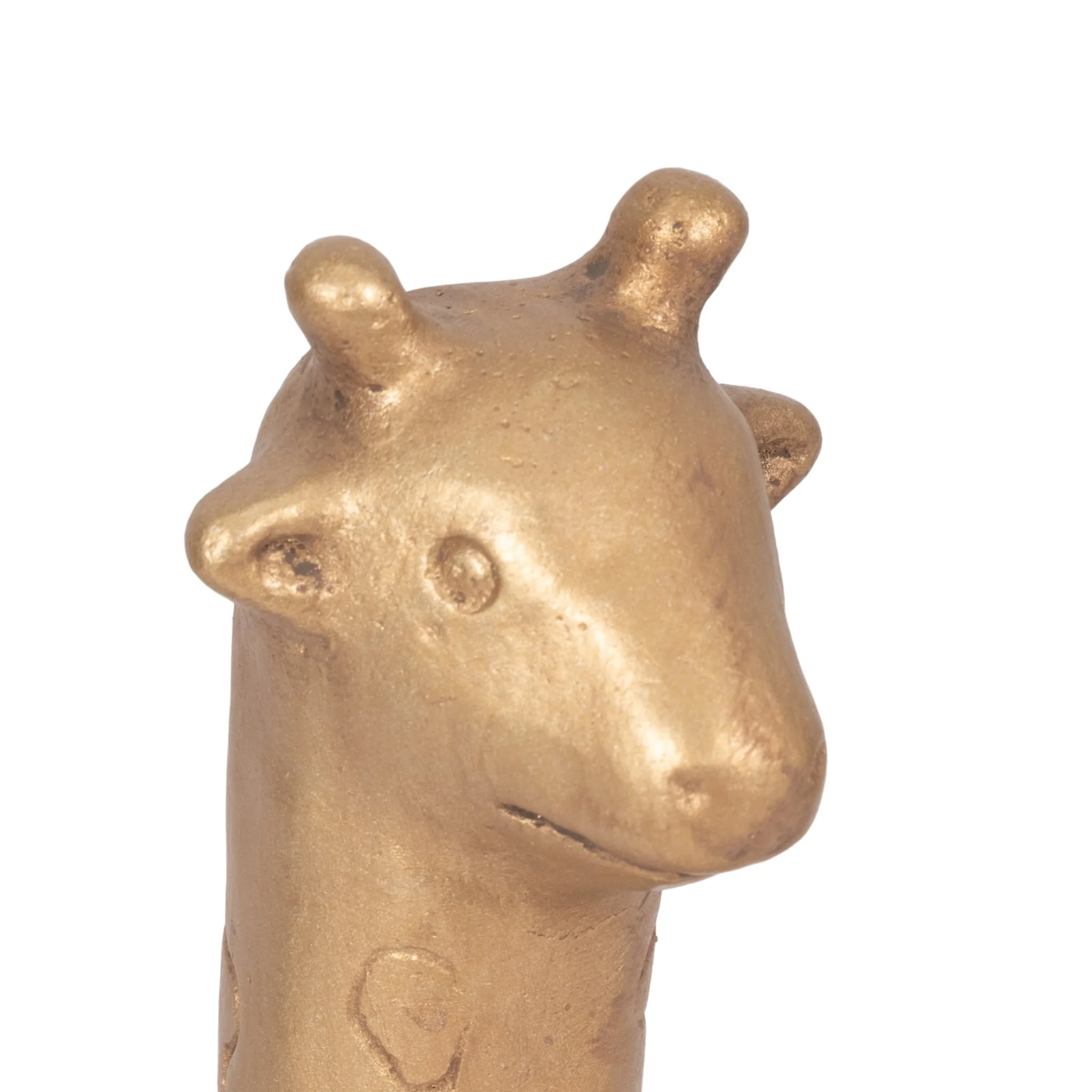 12" Standing Giraffe, Gold - Image 5
